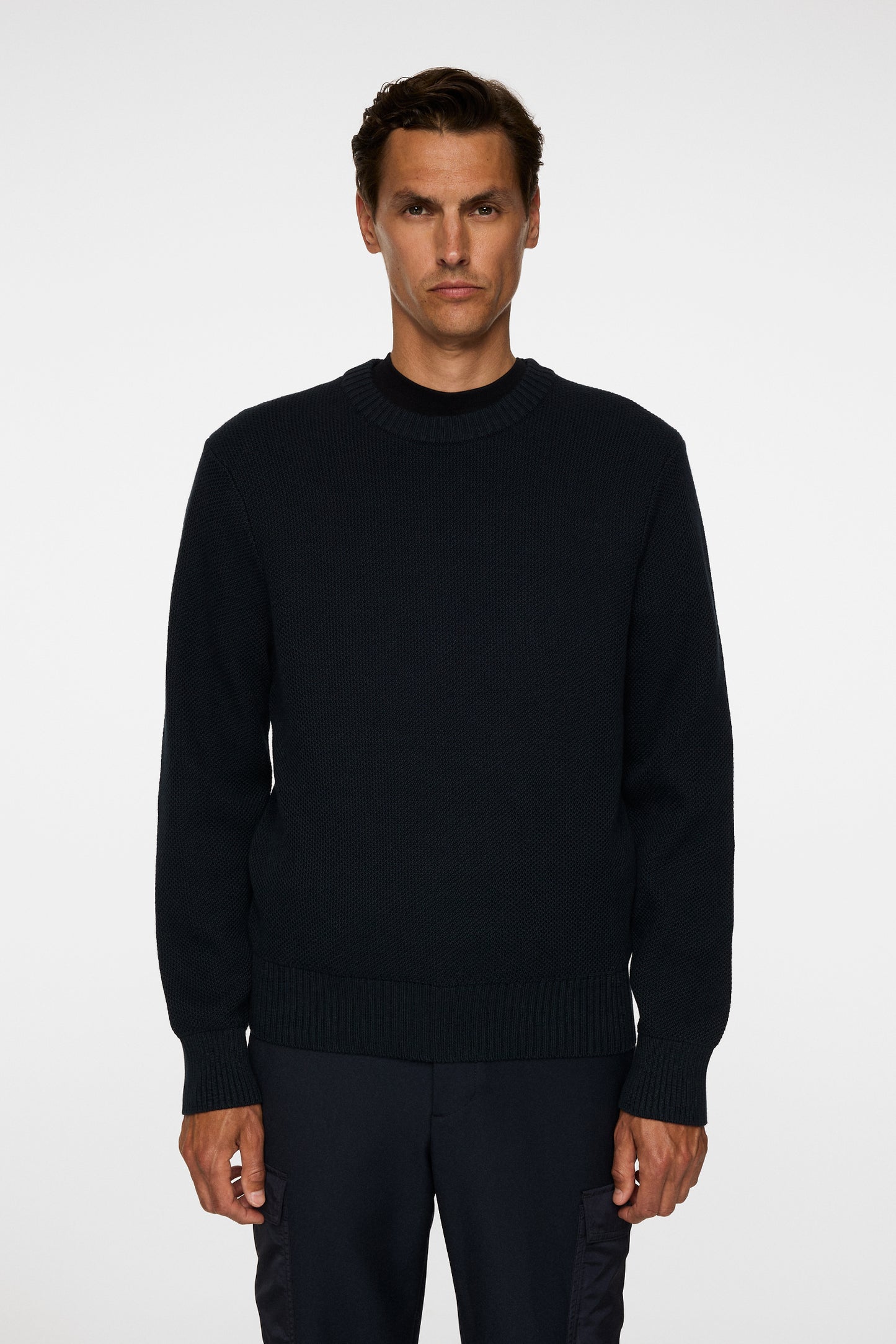 Oliver Structure Sweater in JL Navy by J.Lindeberg
