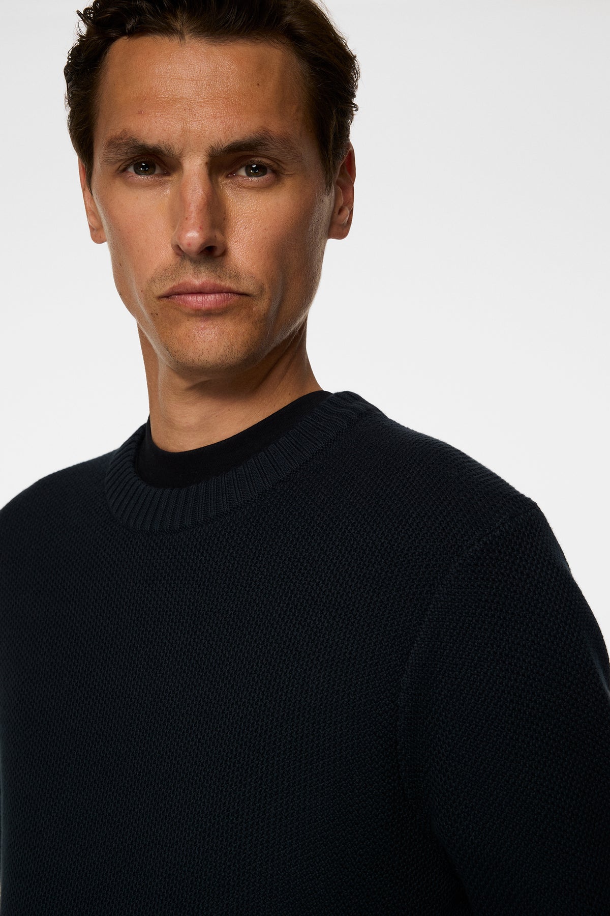 Oliver Structure Sweater in JL Navy by J.Lindeberg