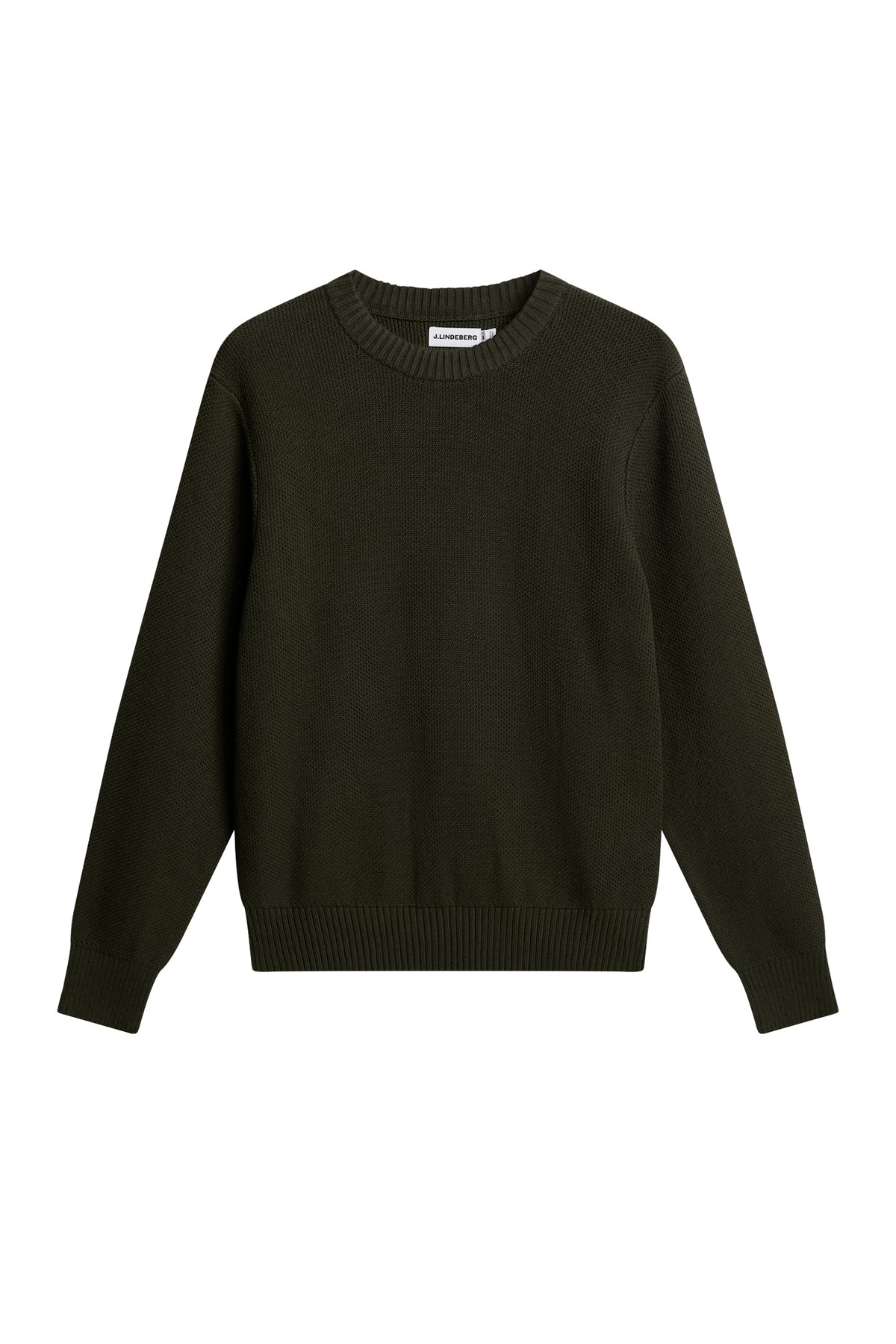 Oliver Structure Sweater in Forest Green by J.Lindeberg