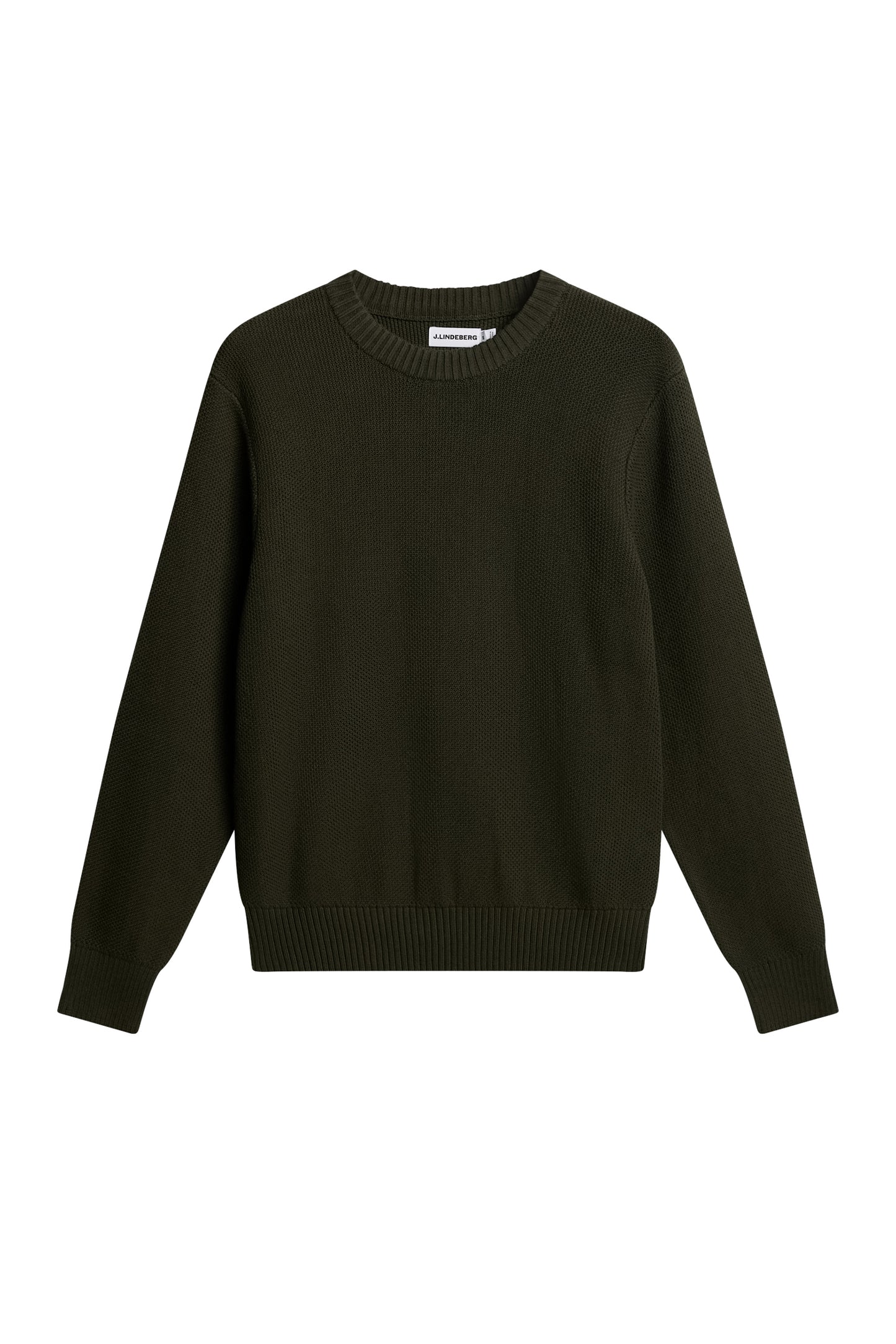 Oliver Structure Sweater in Forest Green by J.Lindeberg