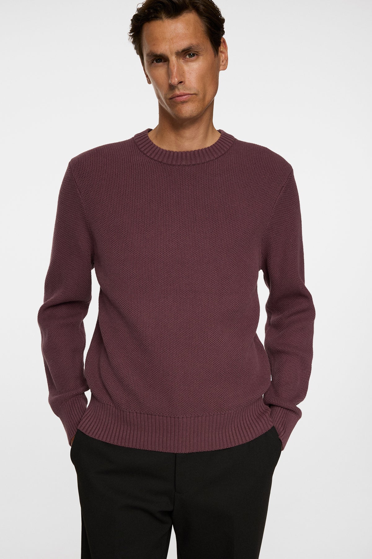 Oliver Structure Sweater in Huckleberry by J.Lindeberg