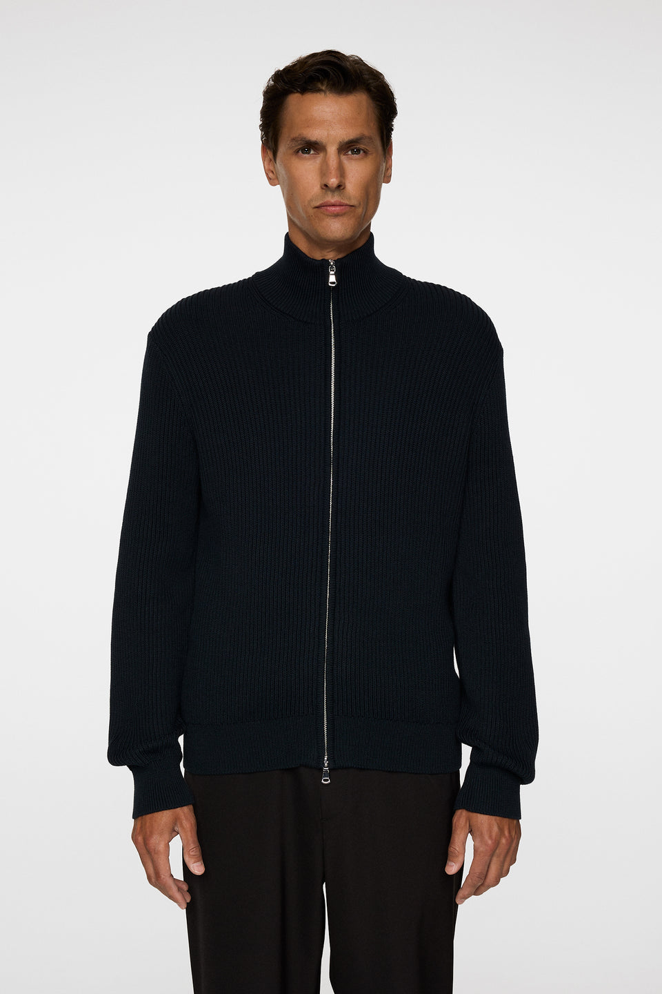 Alexis Full Zip Cardigan / JL Navy