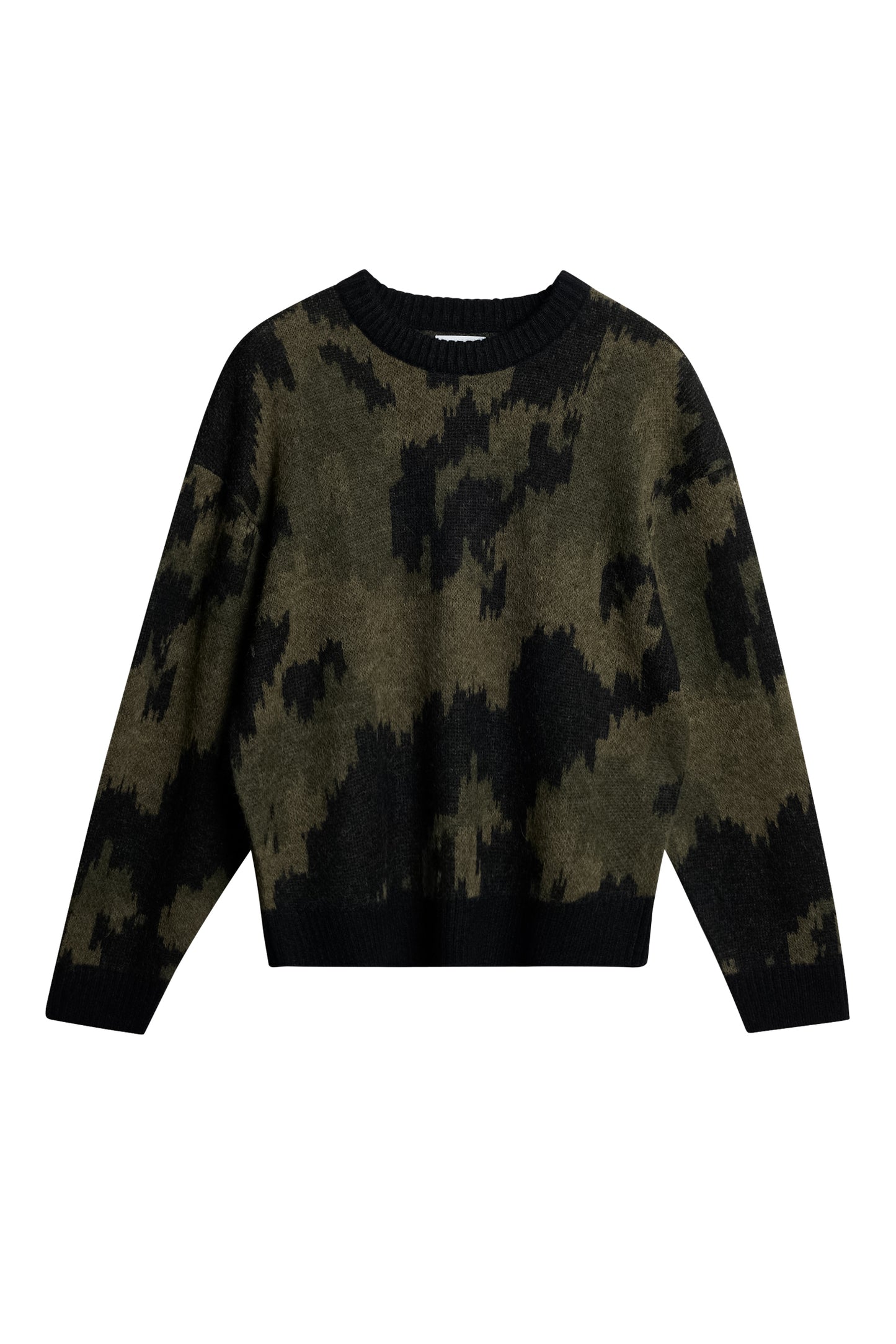 Nate Graphic Jacquard Knit in Forest Green by J.Lindeberg