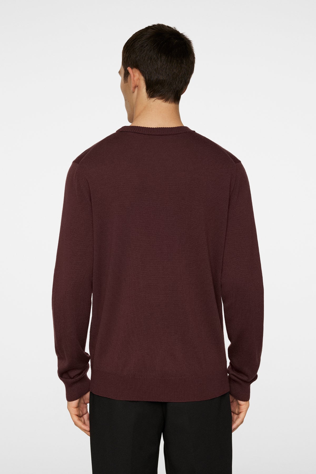 Keane Merino Crew Neck in Huckleberry by J.Lindeberg