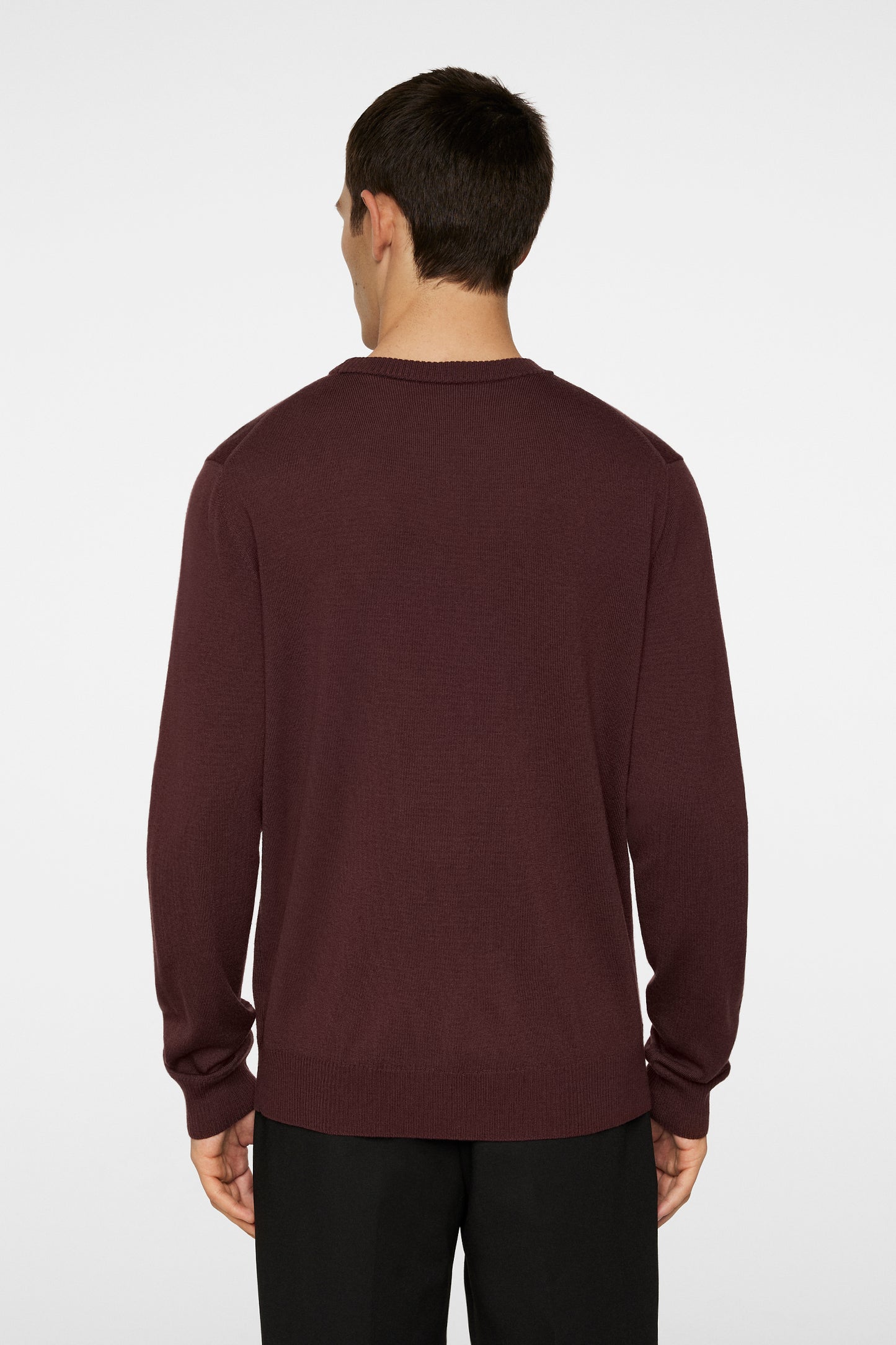Keane Merino Crew Neck in Huckleberry by J.Lindeberg