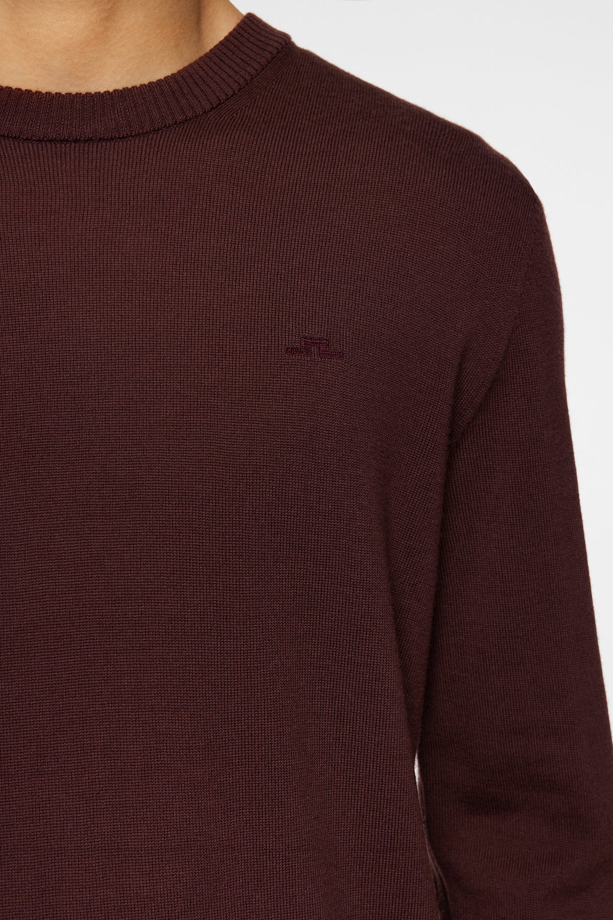 Keane Merino Crew Neck in Huckleberry by J.Lindeberg