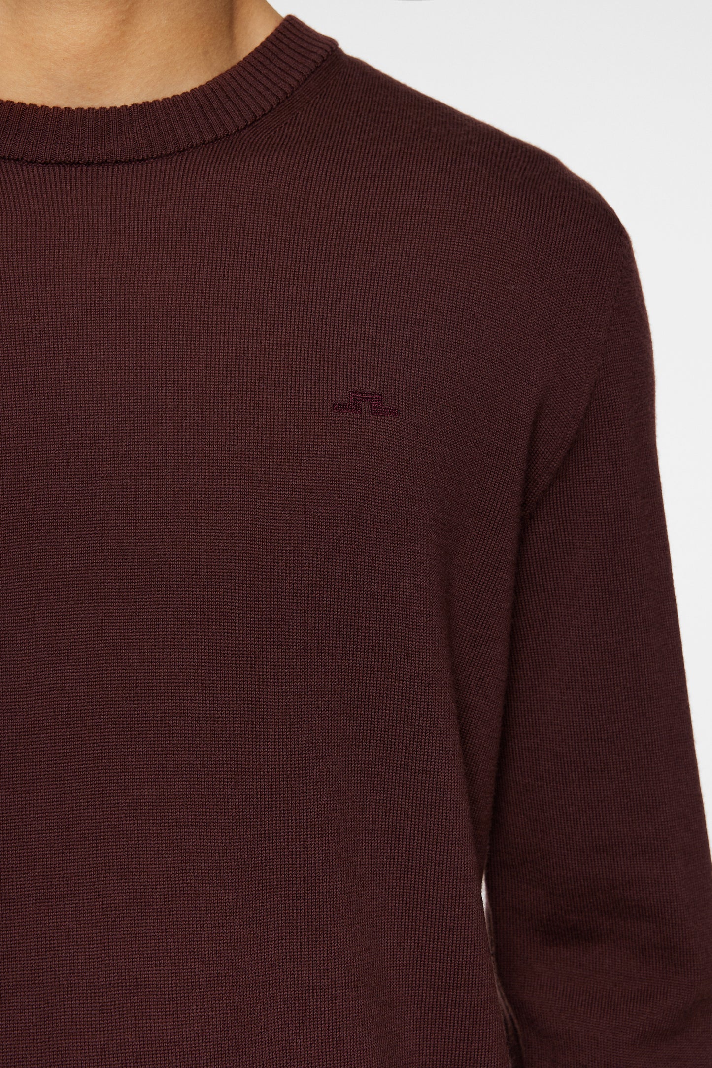 Keane Merino Crew Neck in Huckleberry by J.Lindeberg