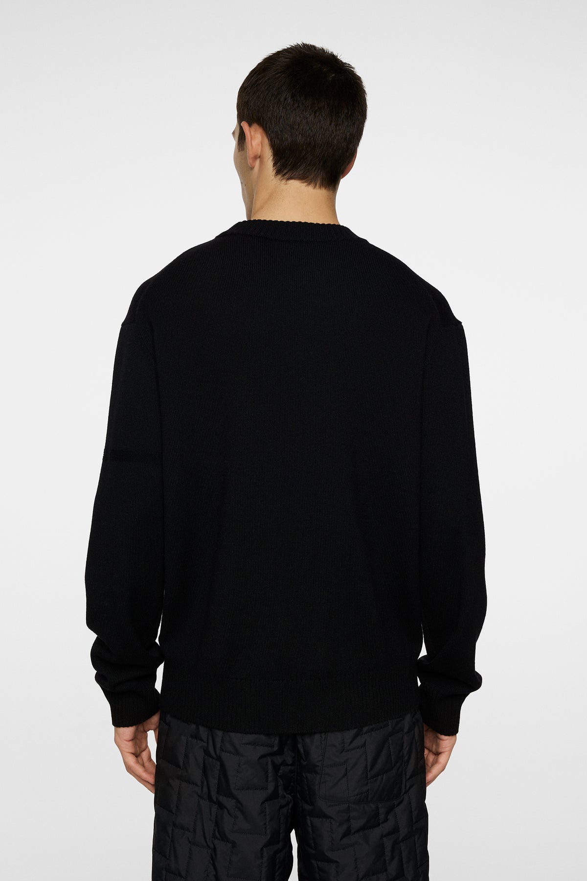 Kino Merino Crew in Black by J.Lindeberg