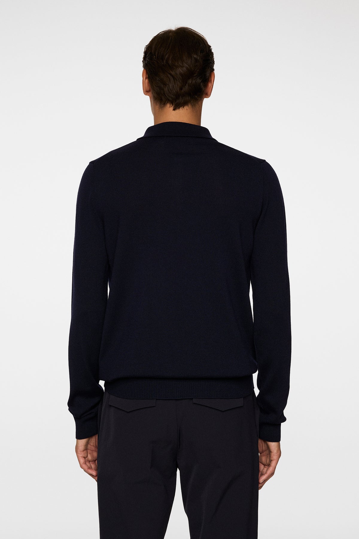 Kai Knitted Merino Polo in JL Navy by J.Lindeberg
