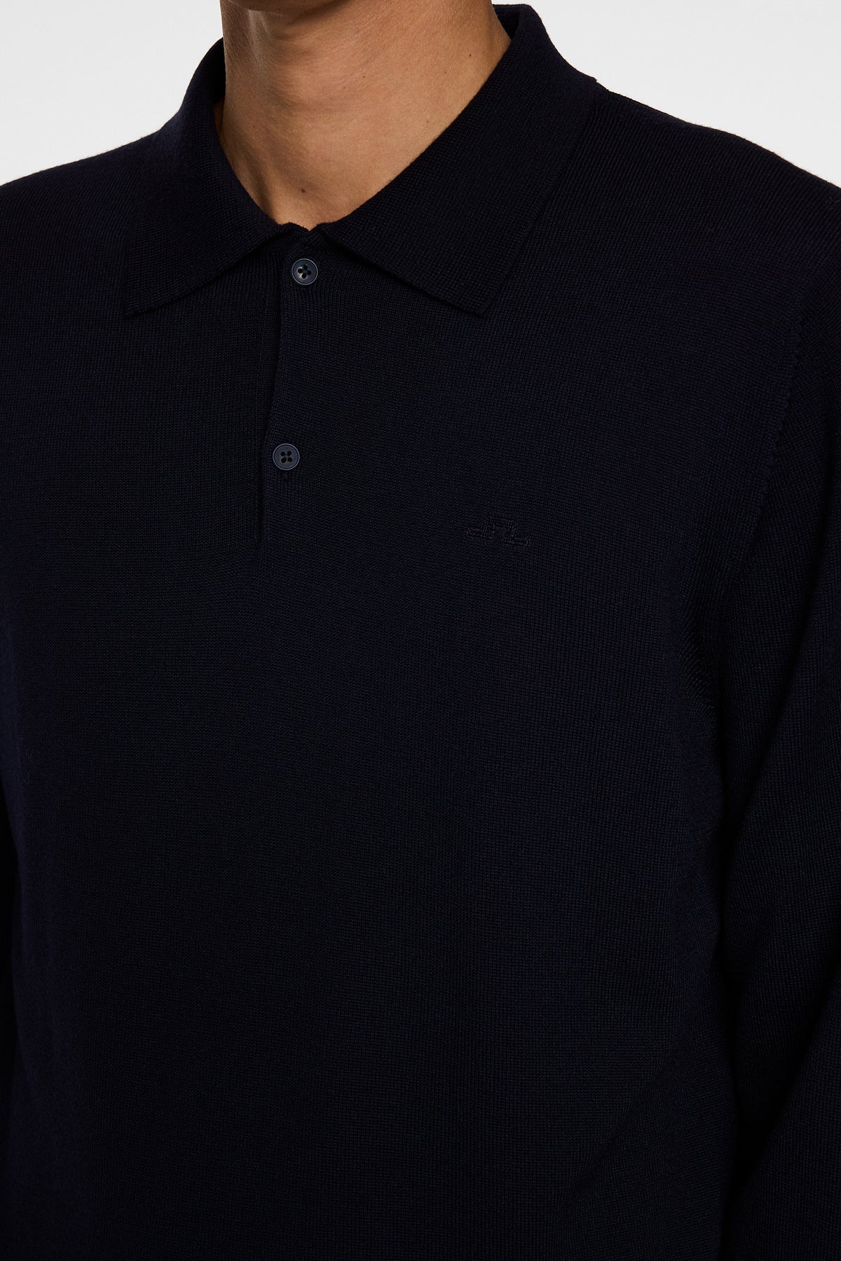 Kai Knitted Merino Polo in JL Navy by J.Lindeberg