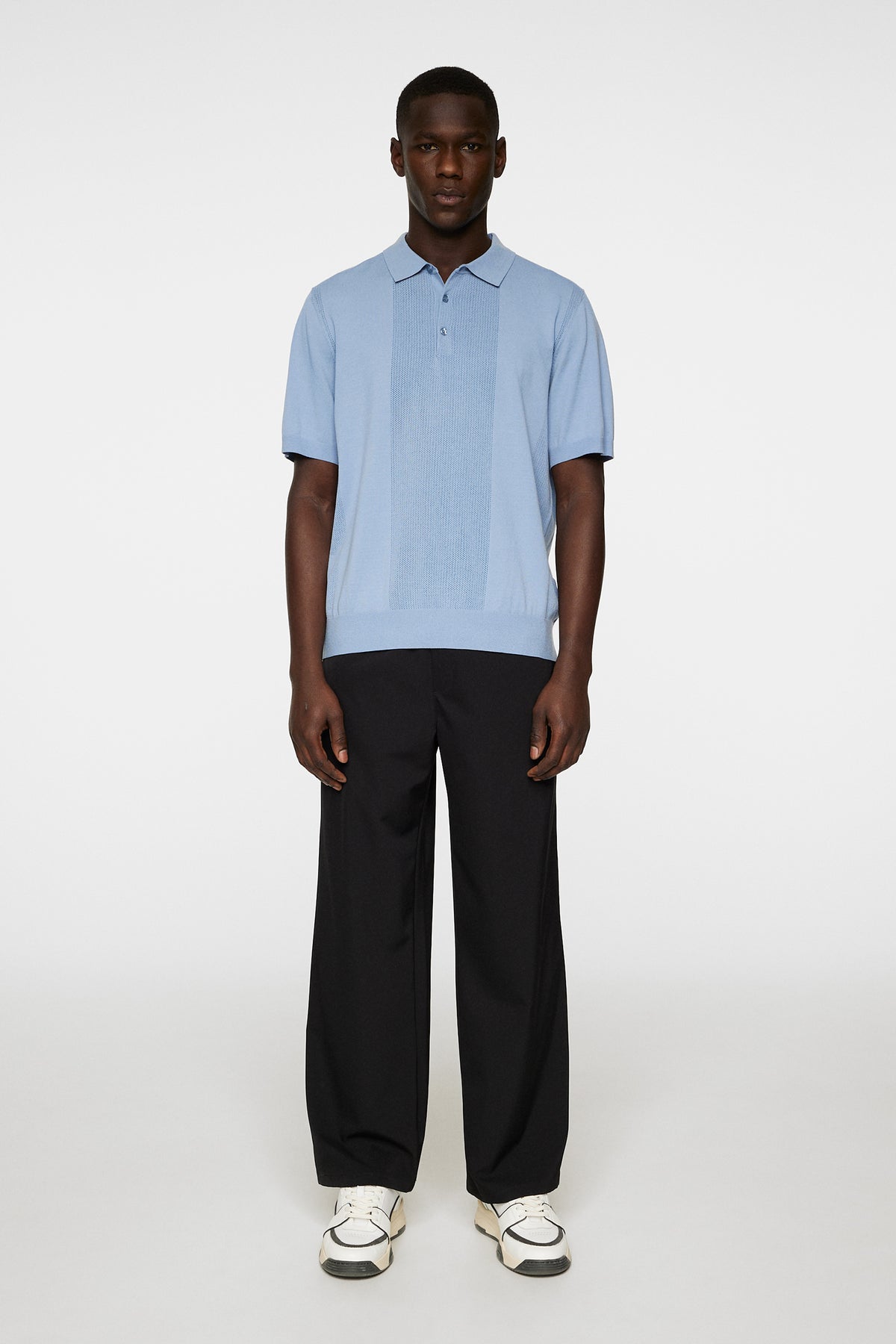 Reymond Solid Stripe Polo / Rain Washed – J.LINDEBERG