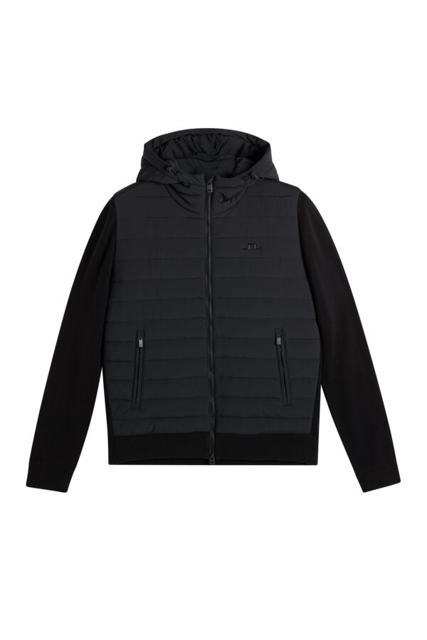 Ebbe Hybrid Knit Hoodie / Black