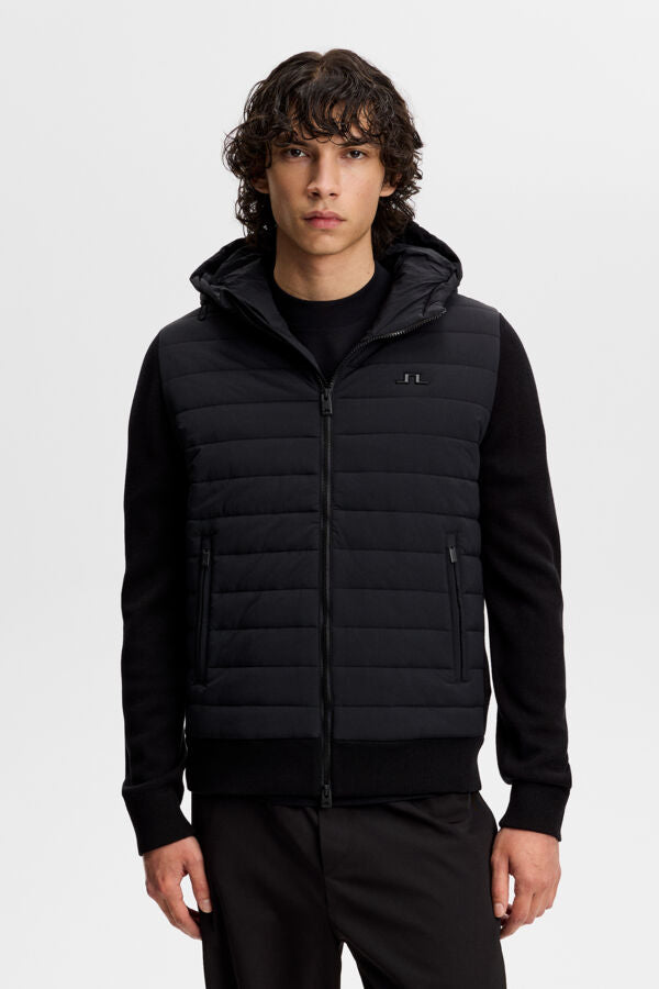 Ebbe Hybrid Knit Hoodie / Black