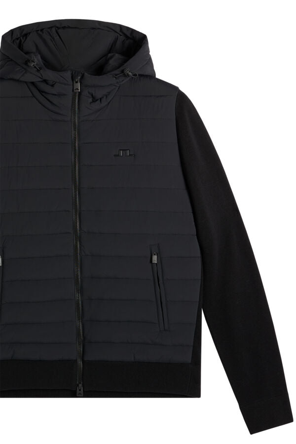 Ebbe Hybrid Knit Hoodie / Black