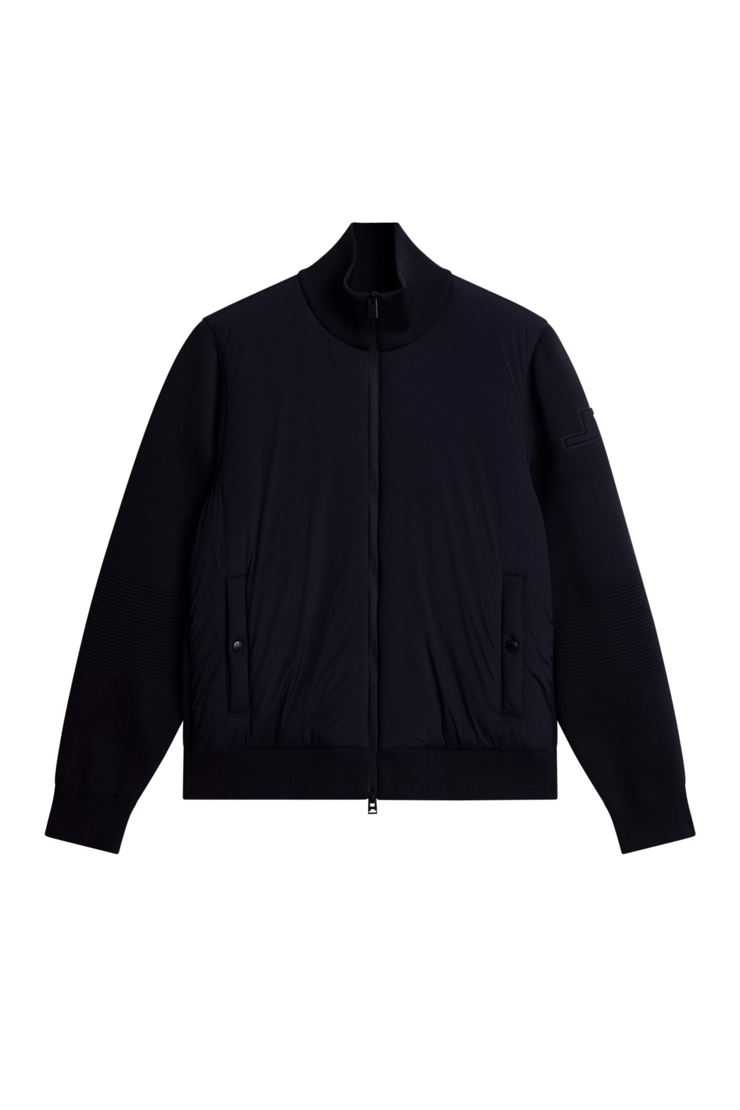 Ebbe Tech Knit Hybrid in Black by J.Lindeberg