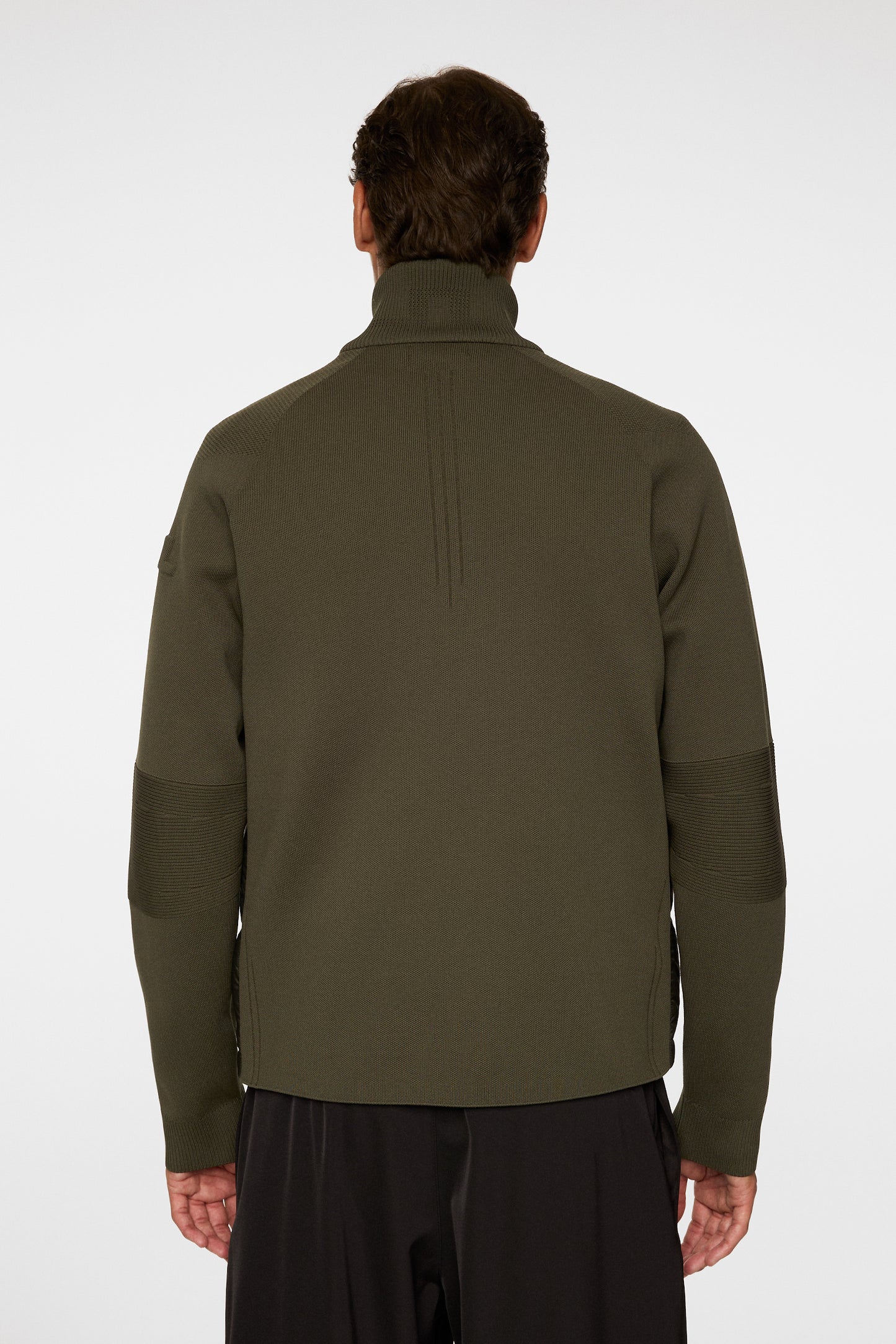 Dome Knit Hybrid Jacket in Forest Green by J.Lindeberg