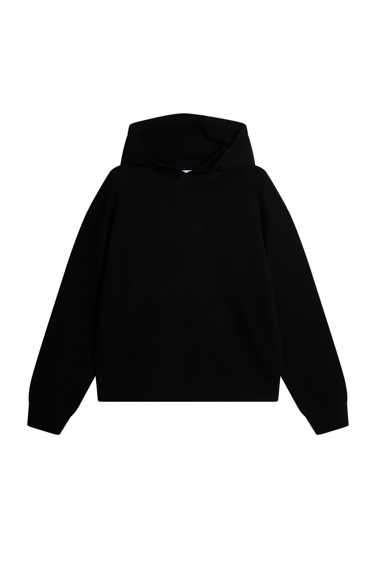 Edward Knitted Hoodie in Black by J.Lindeberg