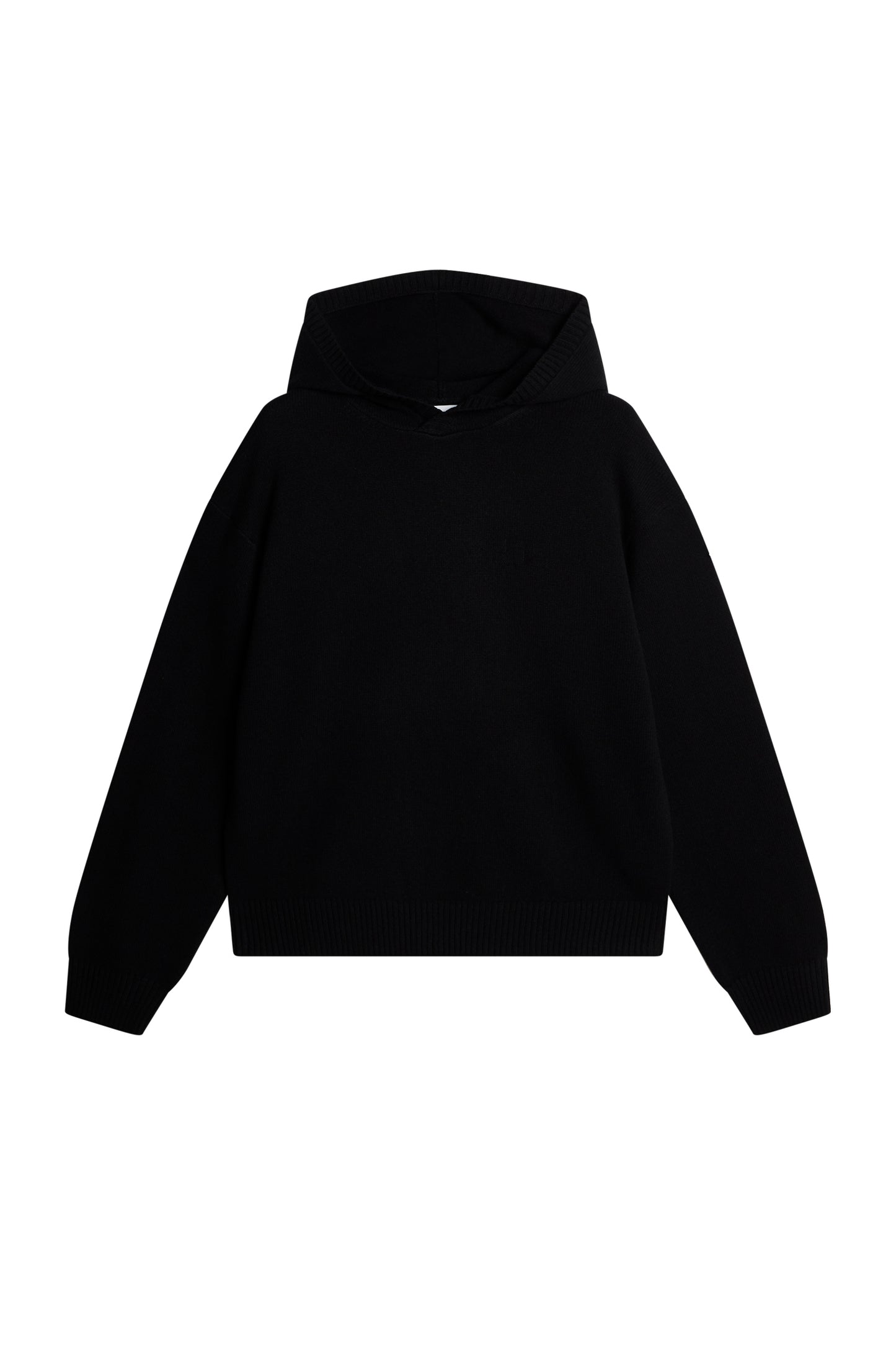 Edward Knitted Hoodie in Black by J.Lindeberg