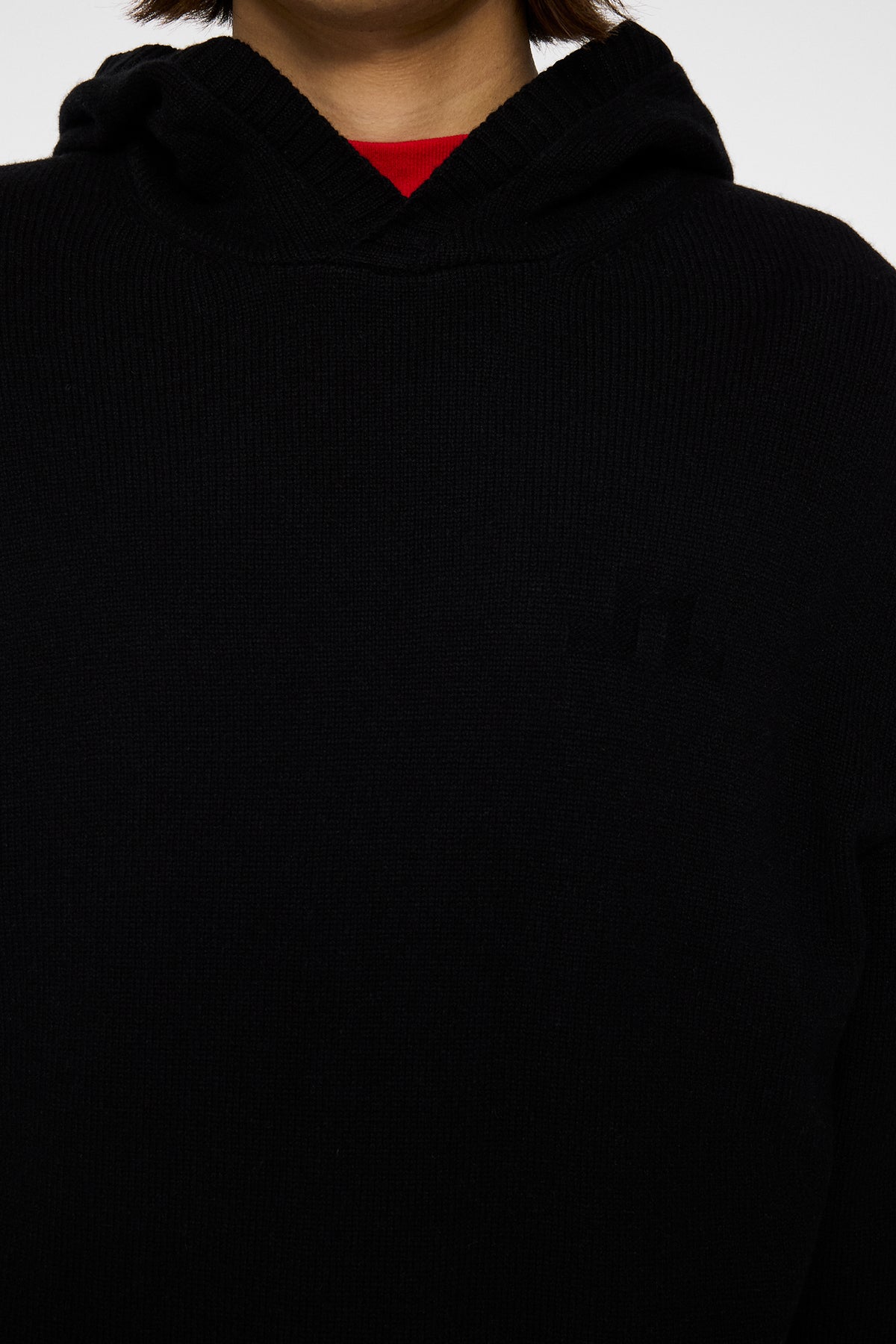 Edward Knitted Hoodie in Black by J.Lindeberg