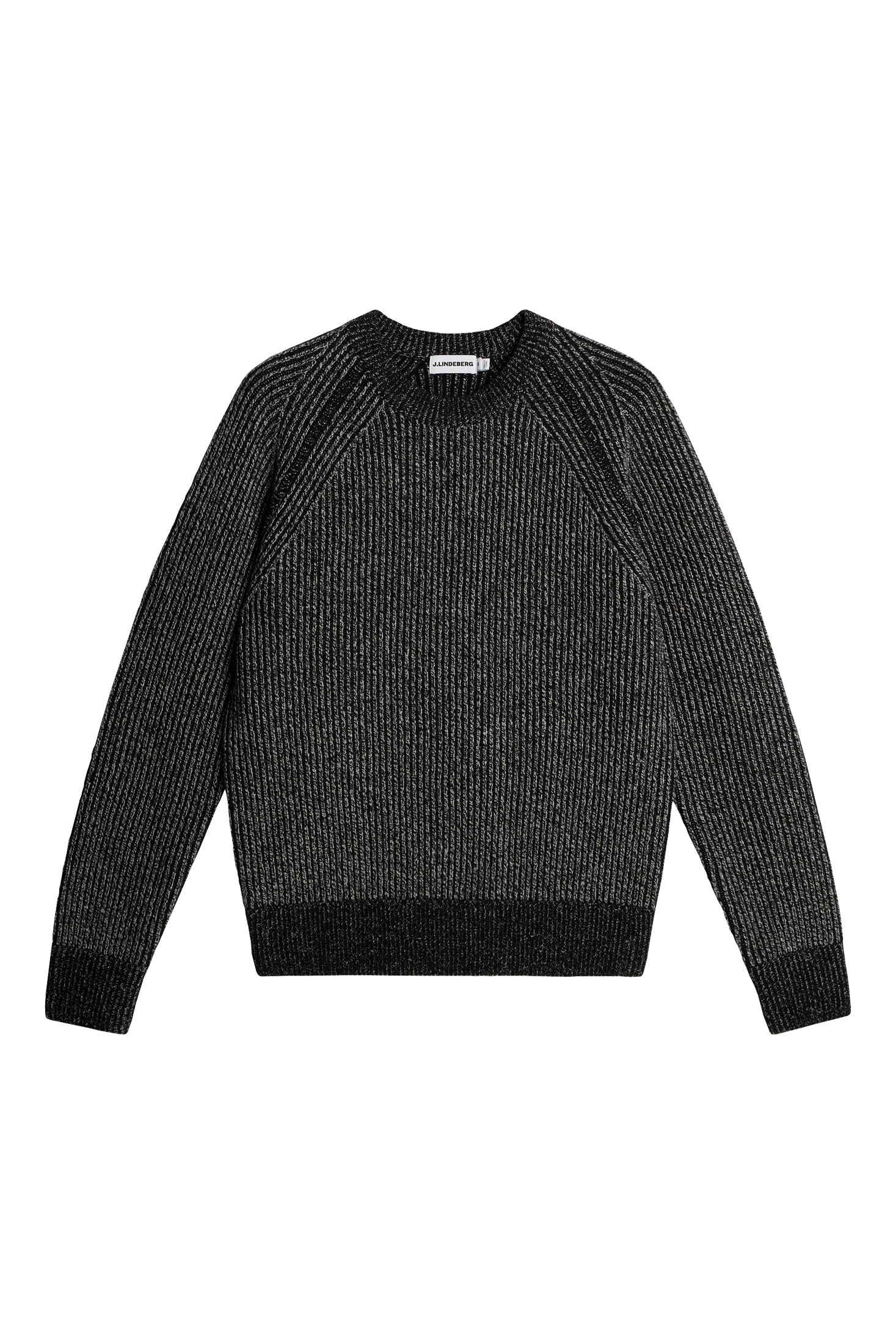 Fred Knitted Crew Neck Dark Grey Melange