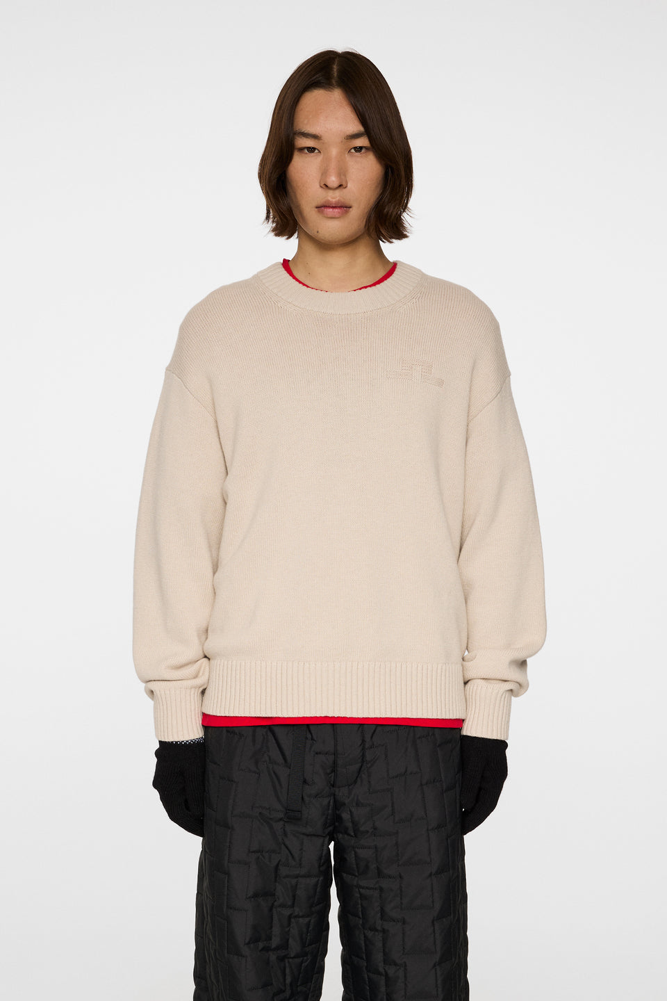 Eddy Cotton Wool Crew Neck / Moonbeam
