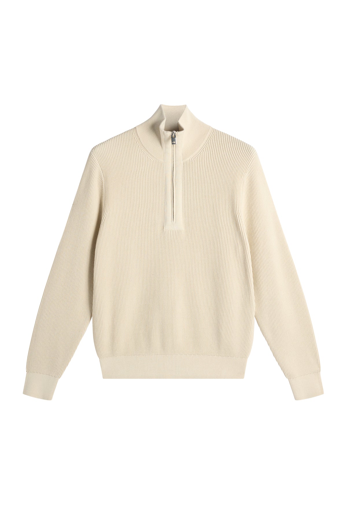 Alex Half Zip Knitted Sweater in Moonbeam by J.Lindeberg
