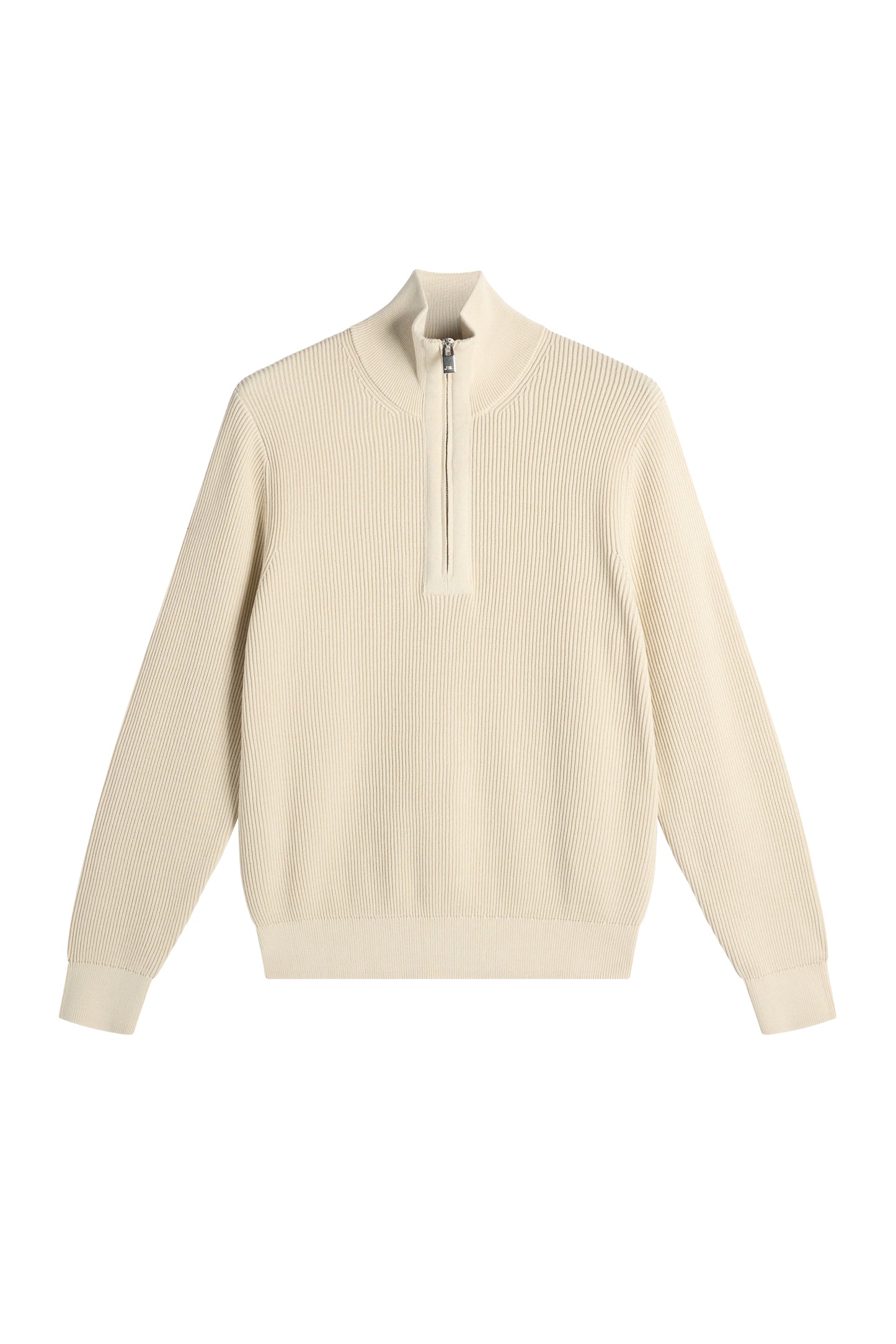 Alex Half Zip Knitted Sweater in Moonbeam by J.Lindeberg