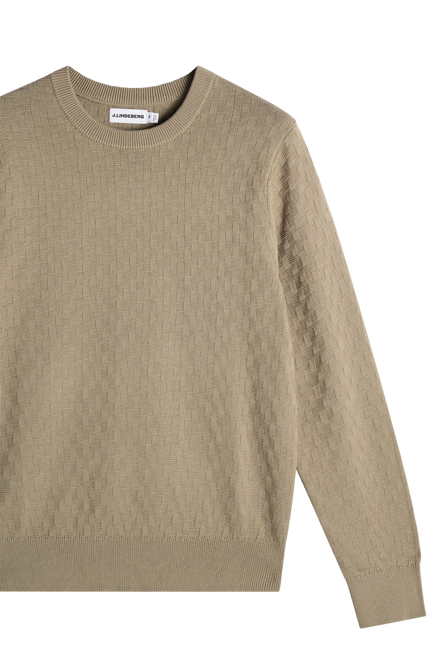 Arthur Knit Org Cotton in Brindle by J.Lindeberg