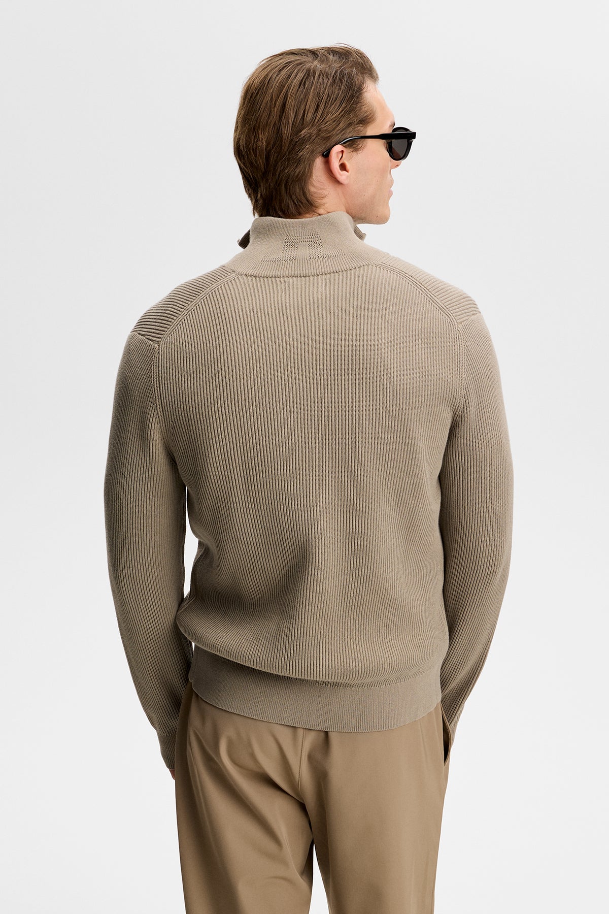 Alexis Full Zip Cardigan in Brindle by J.Lindeberg