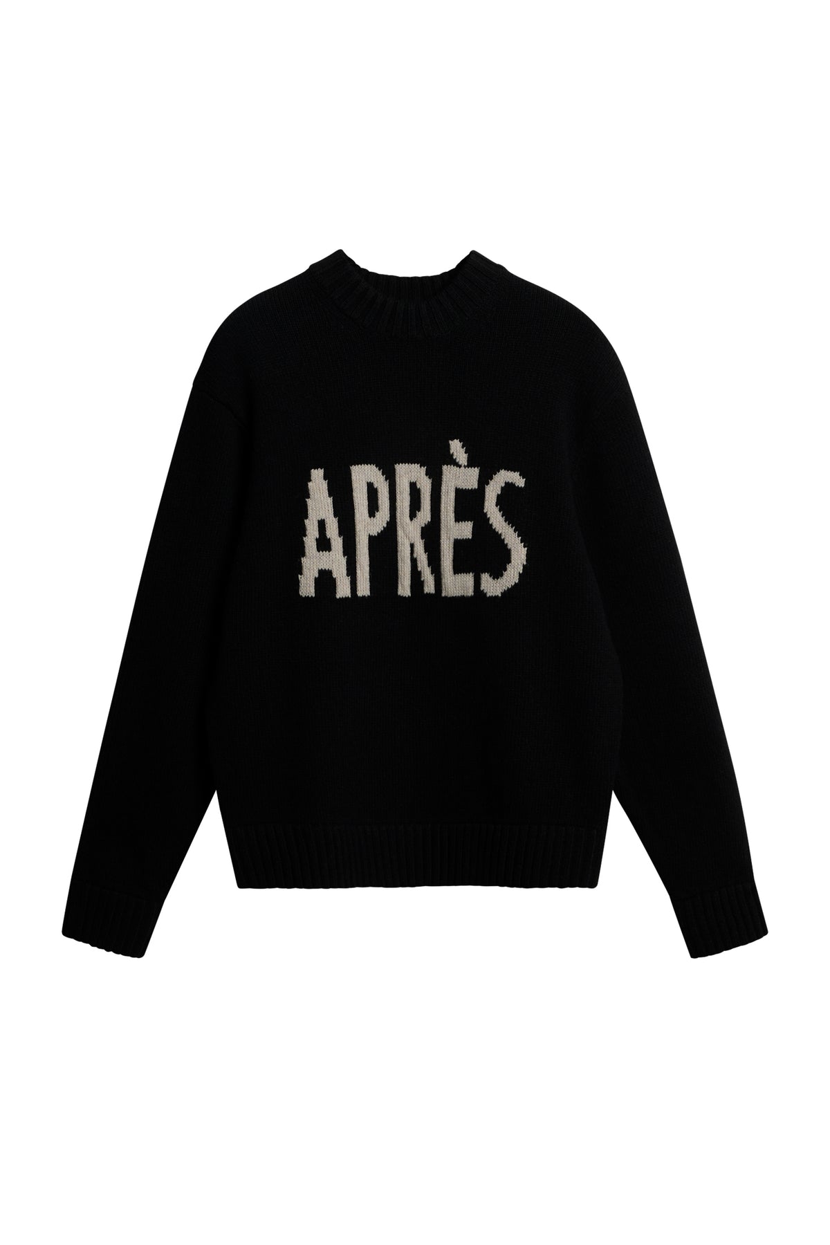 Fabian Graphic Knit Sweater in Black by J.Lindeberg