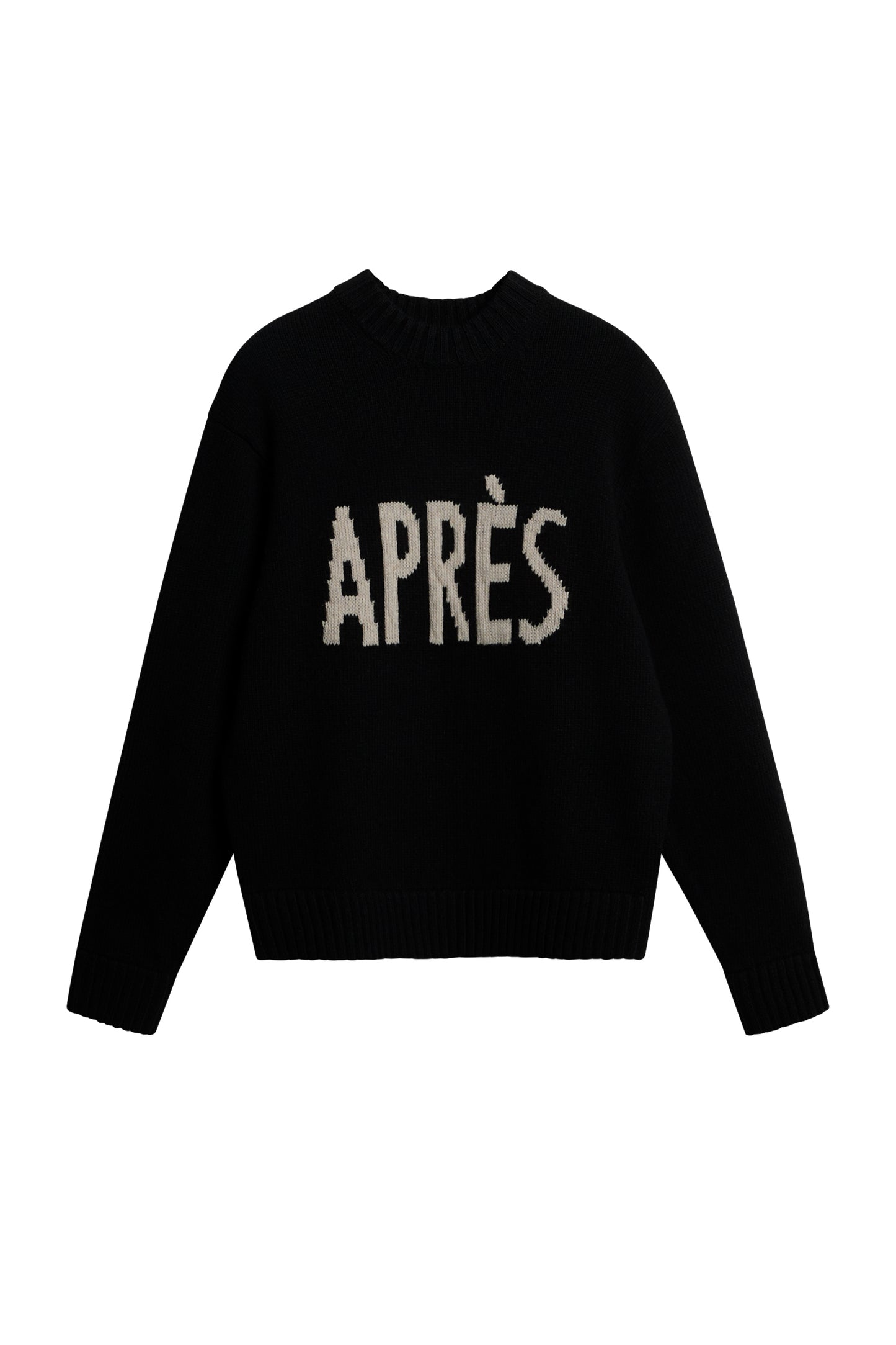 Fabian Graphic Knit Sweater in Black by J.Lindeberg