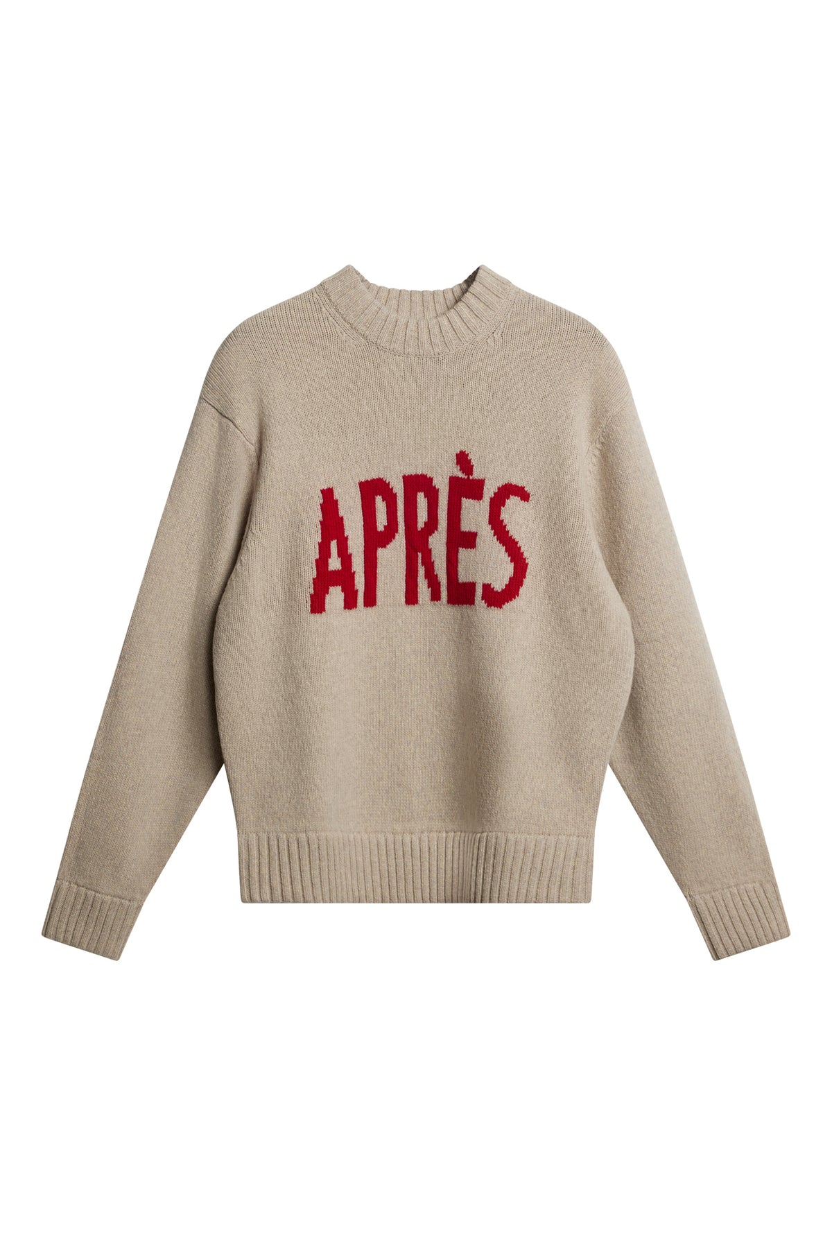 Fabian Graphic Knit Sweater in Moonbeam by J.Lindeberg