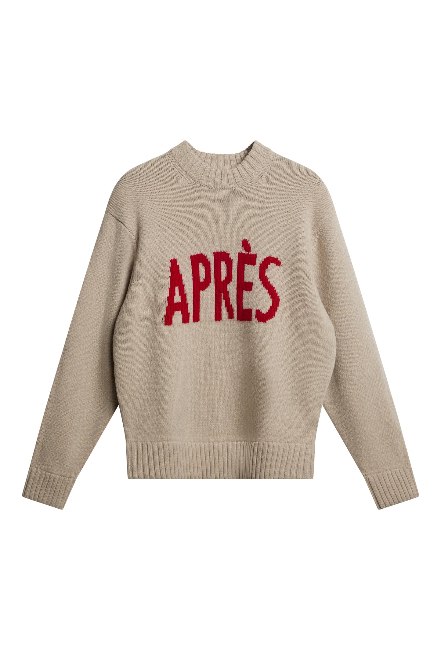 Fabian Graphic Knit Sweater in Moonbeam by J.Lindeberg