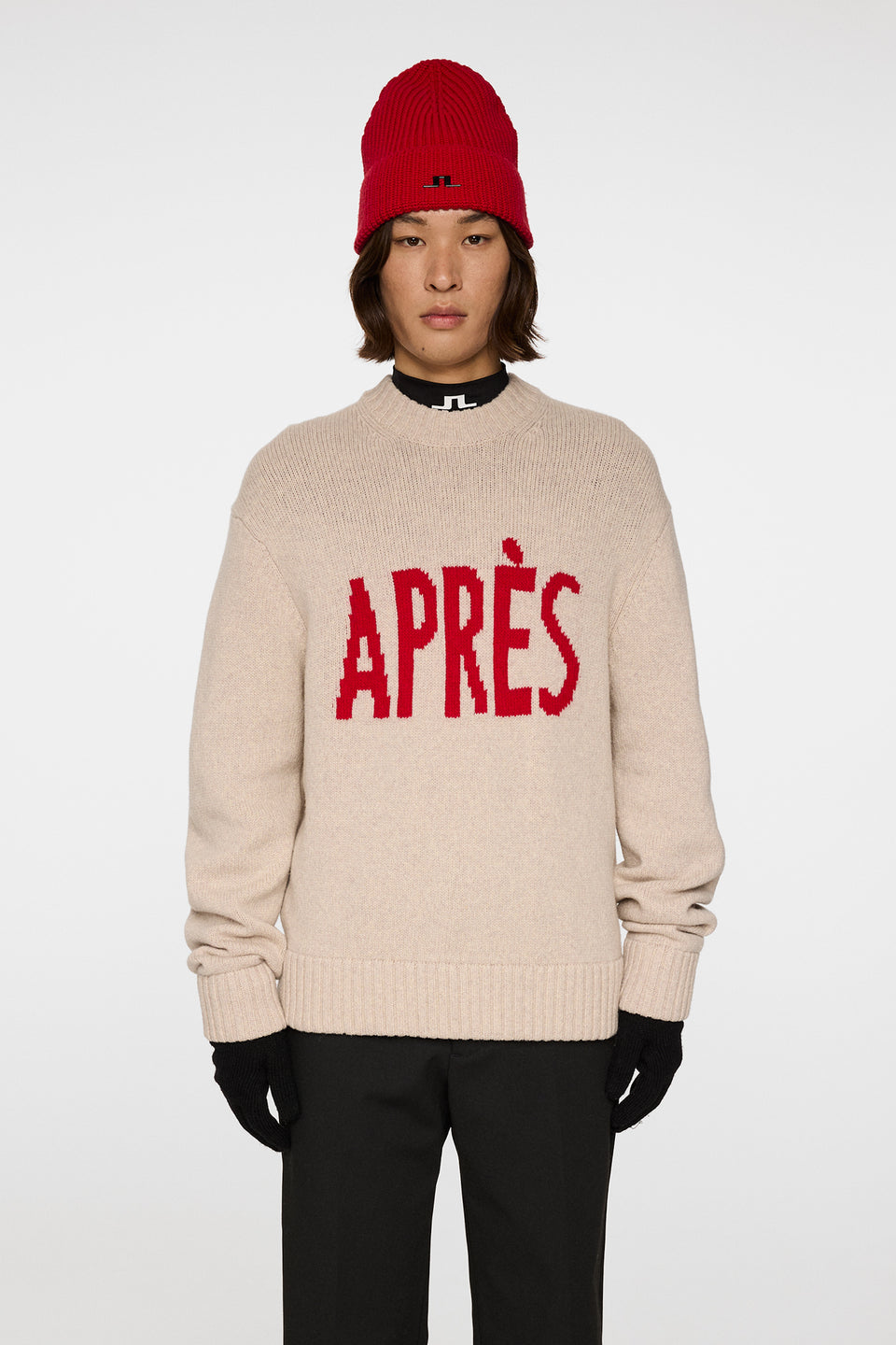 Fabian Graphic Knit Sweater / Moonbeam