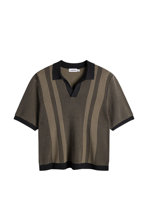 Sal Knitted Polo / Black