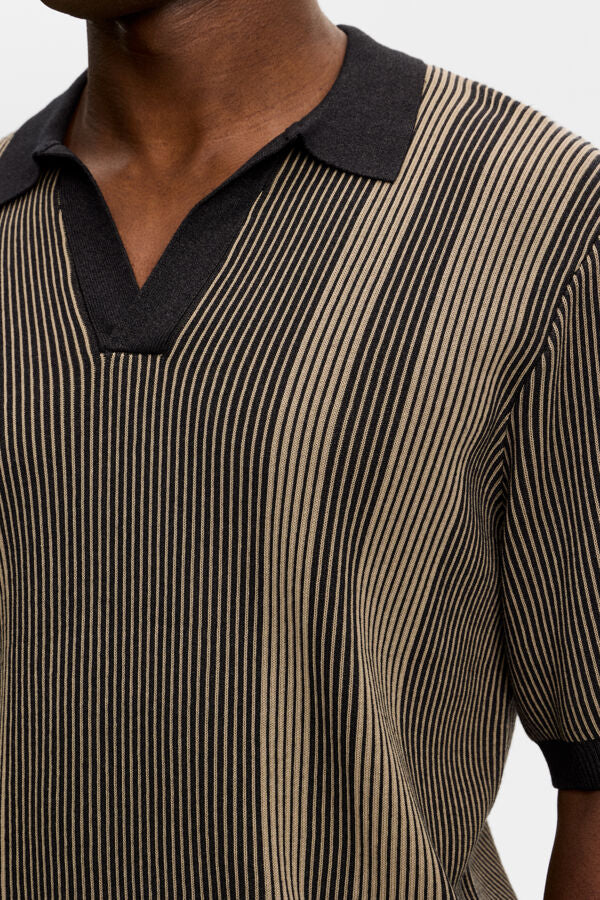 Sal Knitted Polo / Black