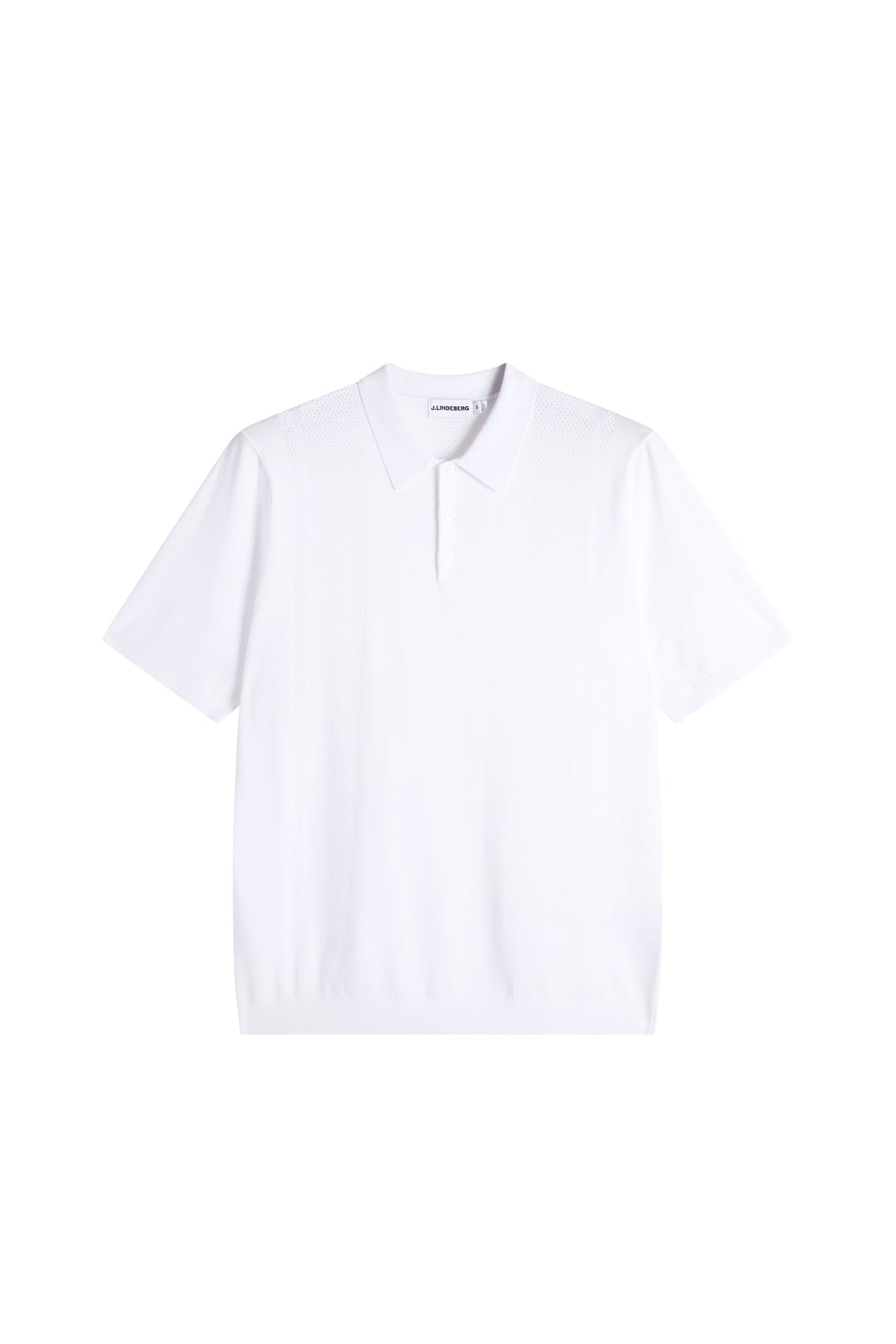 Reymond Seasonal Knit Polo in White by J.Lindeberg