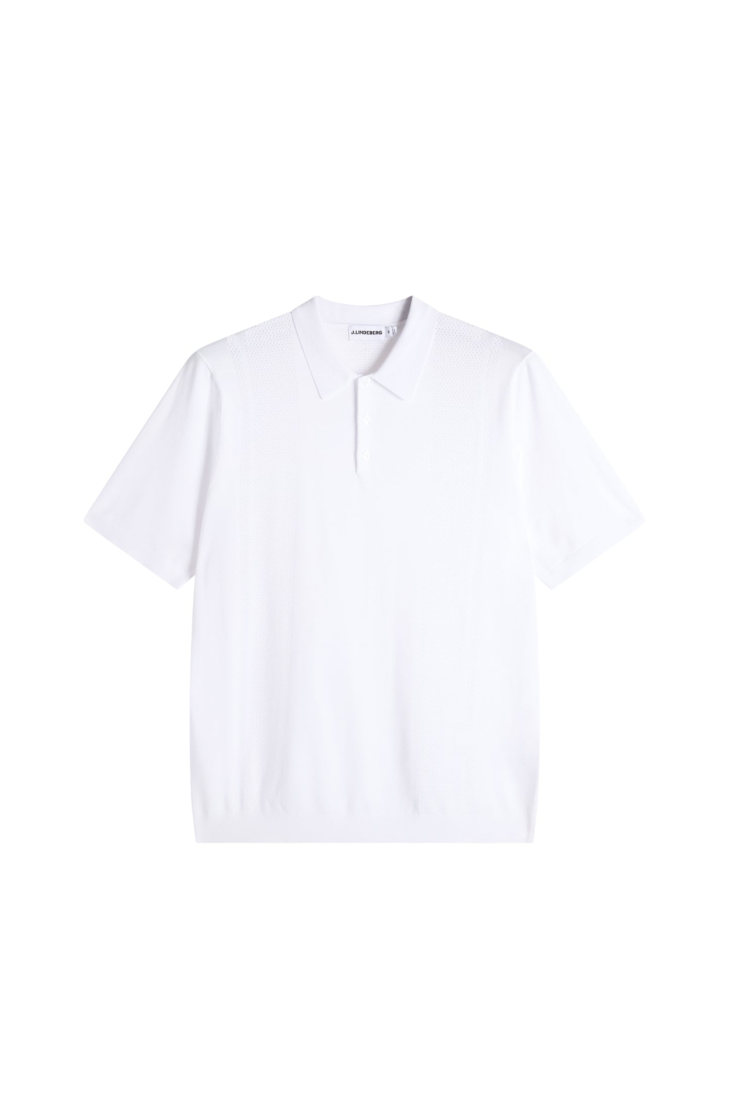 Reymond Seasonal Knit Polo in White by J.Lindeberg