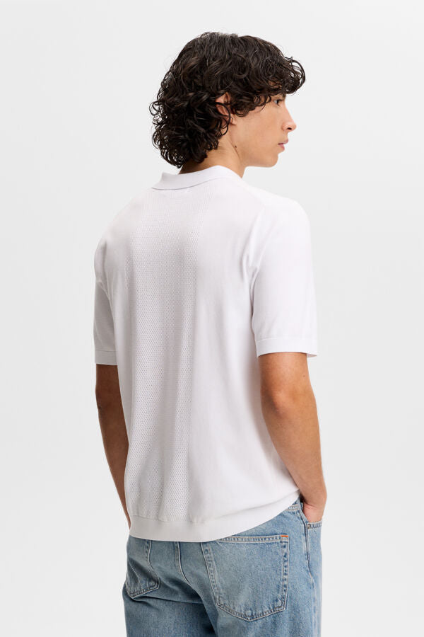 Reymond Seasonal Knit Polo / White