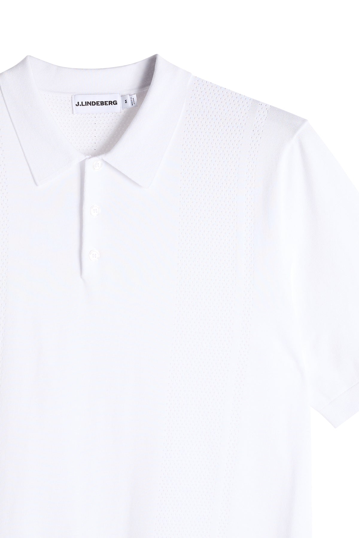 Reymond Seasonal Knit Polo in White by J.Lindeberg