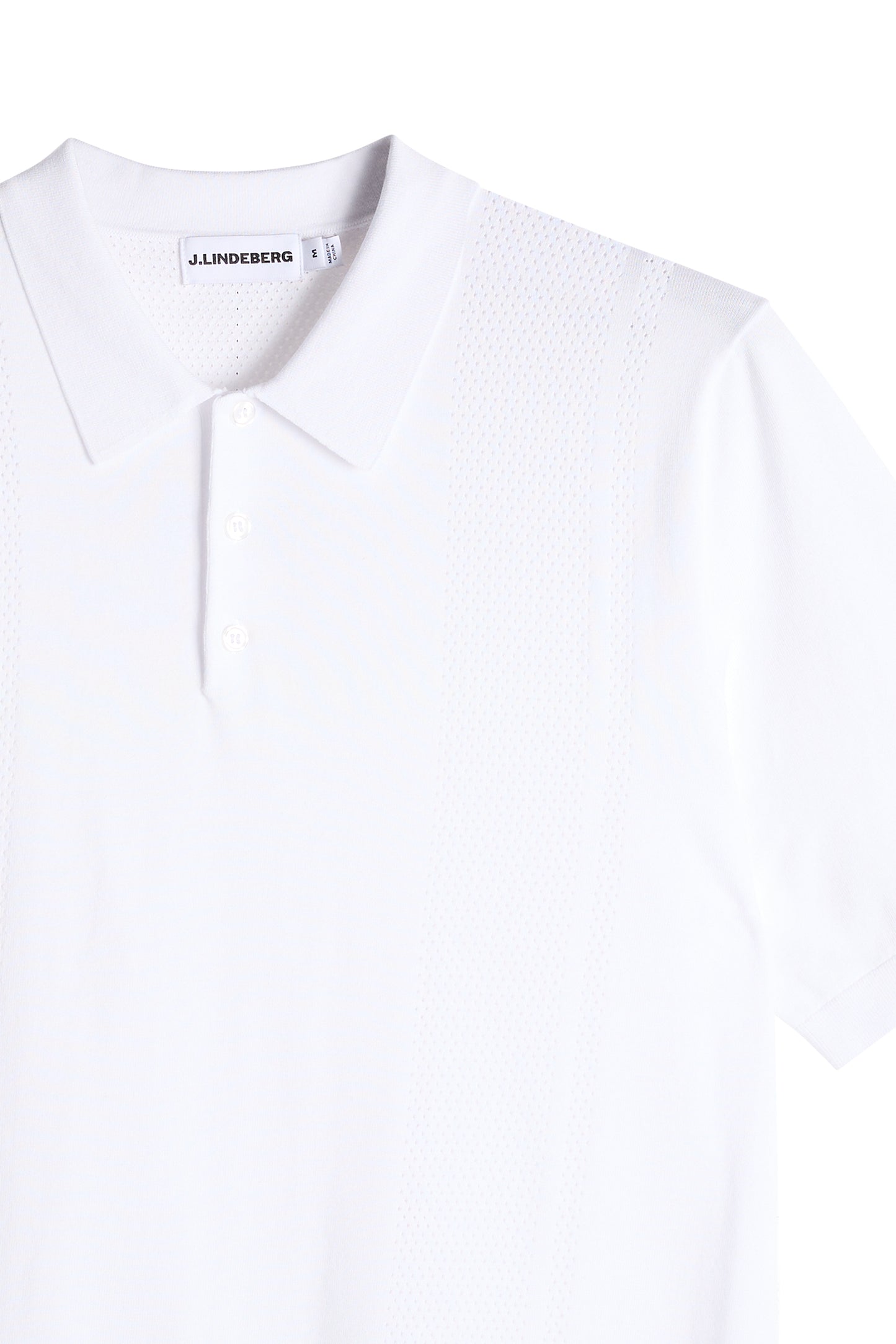 Reymond Seasonal Knit Polo in White by J.Lindeberg