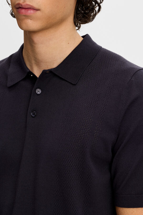 Reymond Seasonal Knit Polo / JL Navy