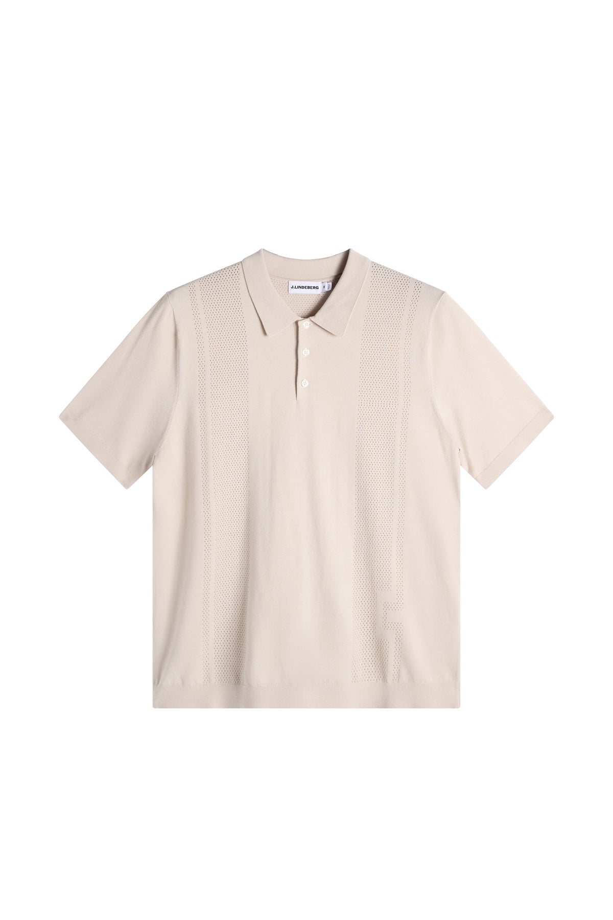 Reymond Seasonal Knit Polo in Moonbeam by J.Lindeberg