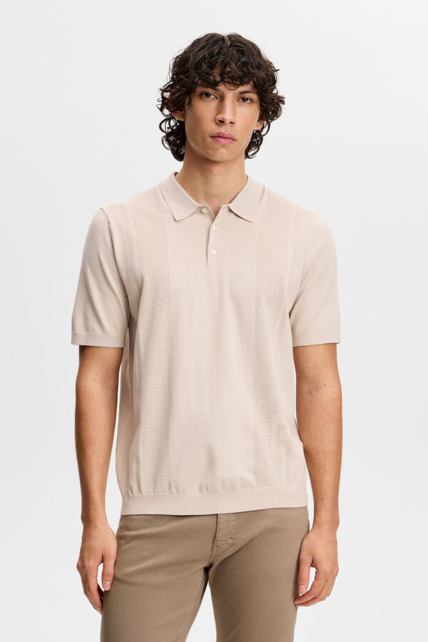 Reymond Seasonal Knit Polo / Moonbeam