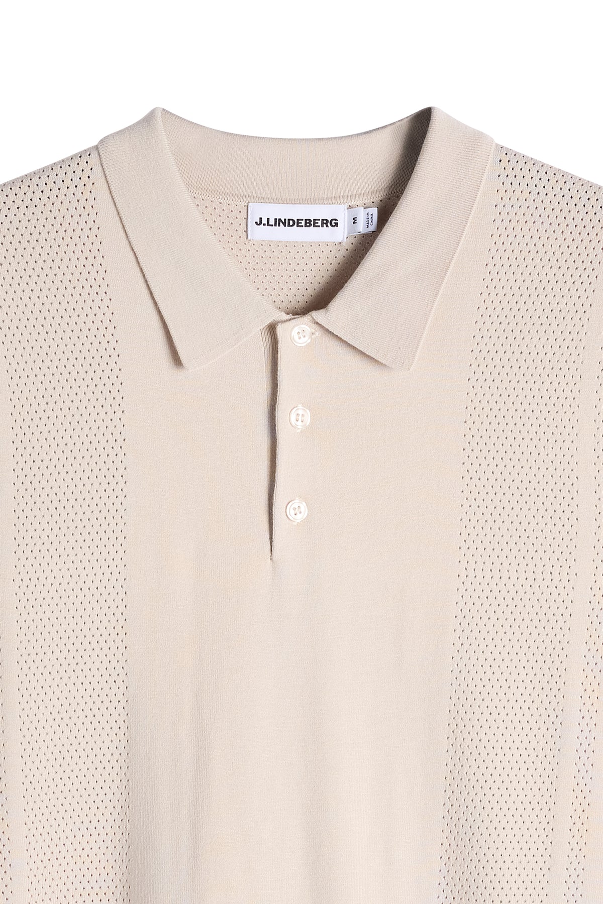 Reymond Seasonal Knit Polo in Moonbeam by J.Lindeberg