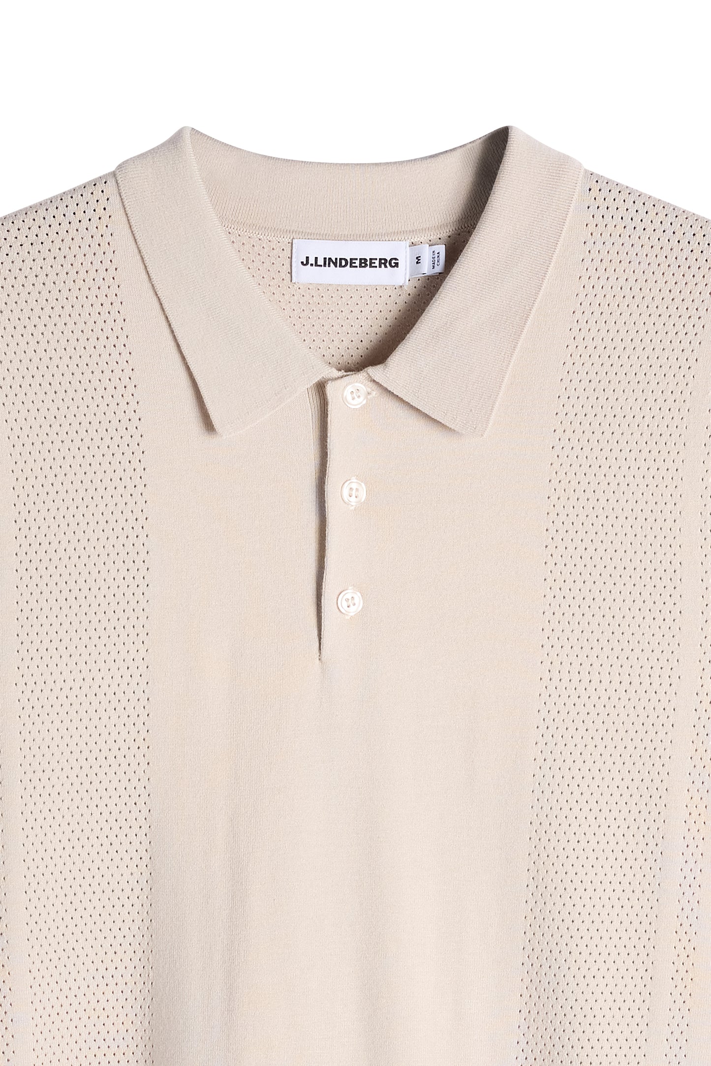 Reymond Seasonal Knit Polo in Moonbeam by J.Lindeberg