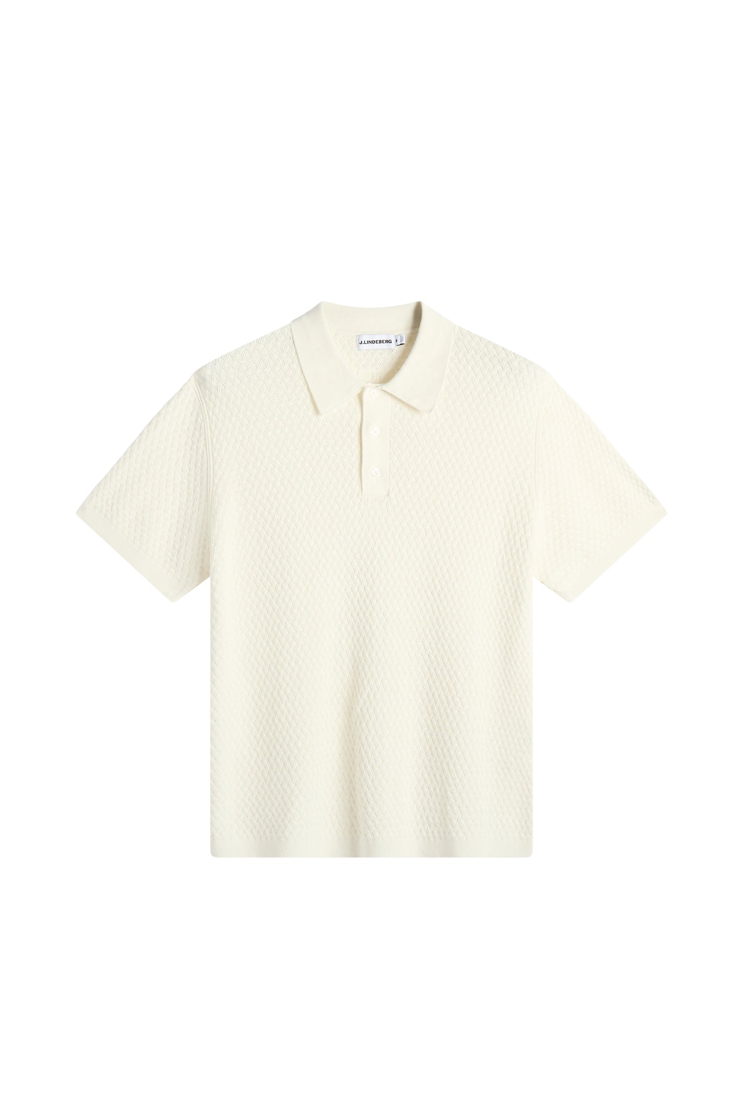 Jacques Structure Knit Polo in Tofu by J.Lindeberg