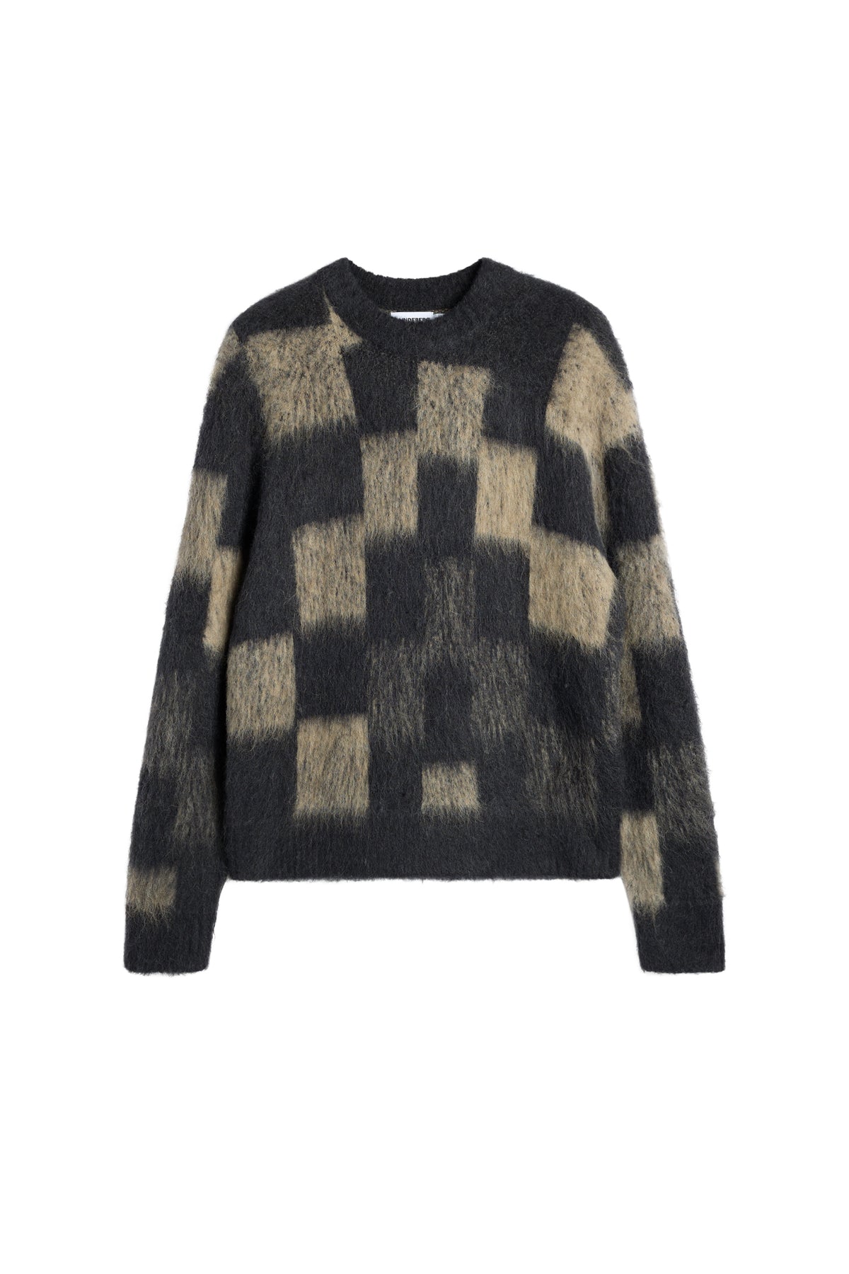 Hank Hairy Graphic Knit Crew in Brindle by J.Lindeberg