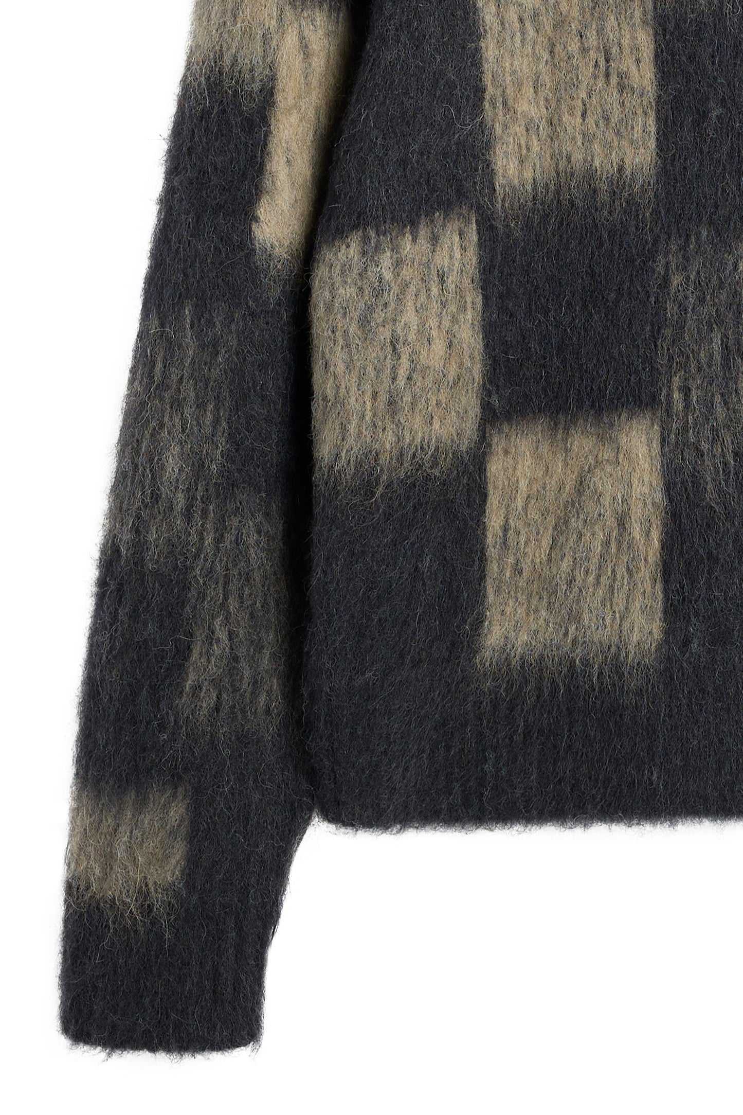 Hank Hairy Graphic Knit Crew in Brindle by J.Lindeberg