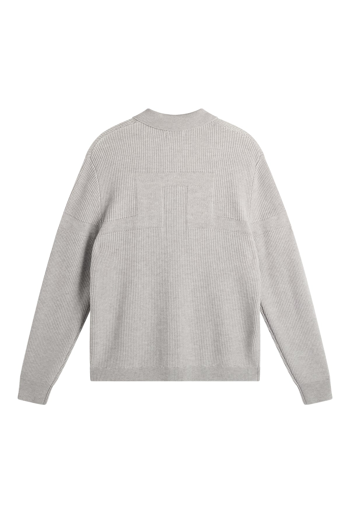Willem Polo Cardigan in Light Grey Melange by J.Lindeberg
